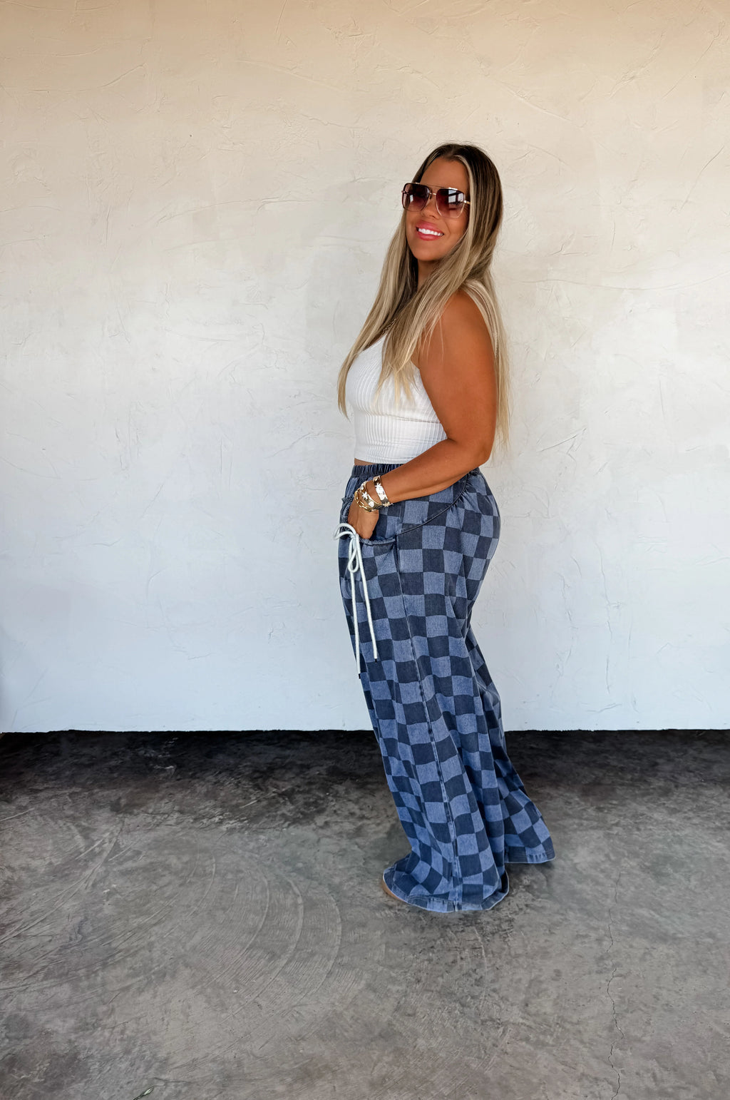 PREORDER: Go With The Flow Checkered Pants by Blakeley (ETA: Late December) - BFF Here