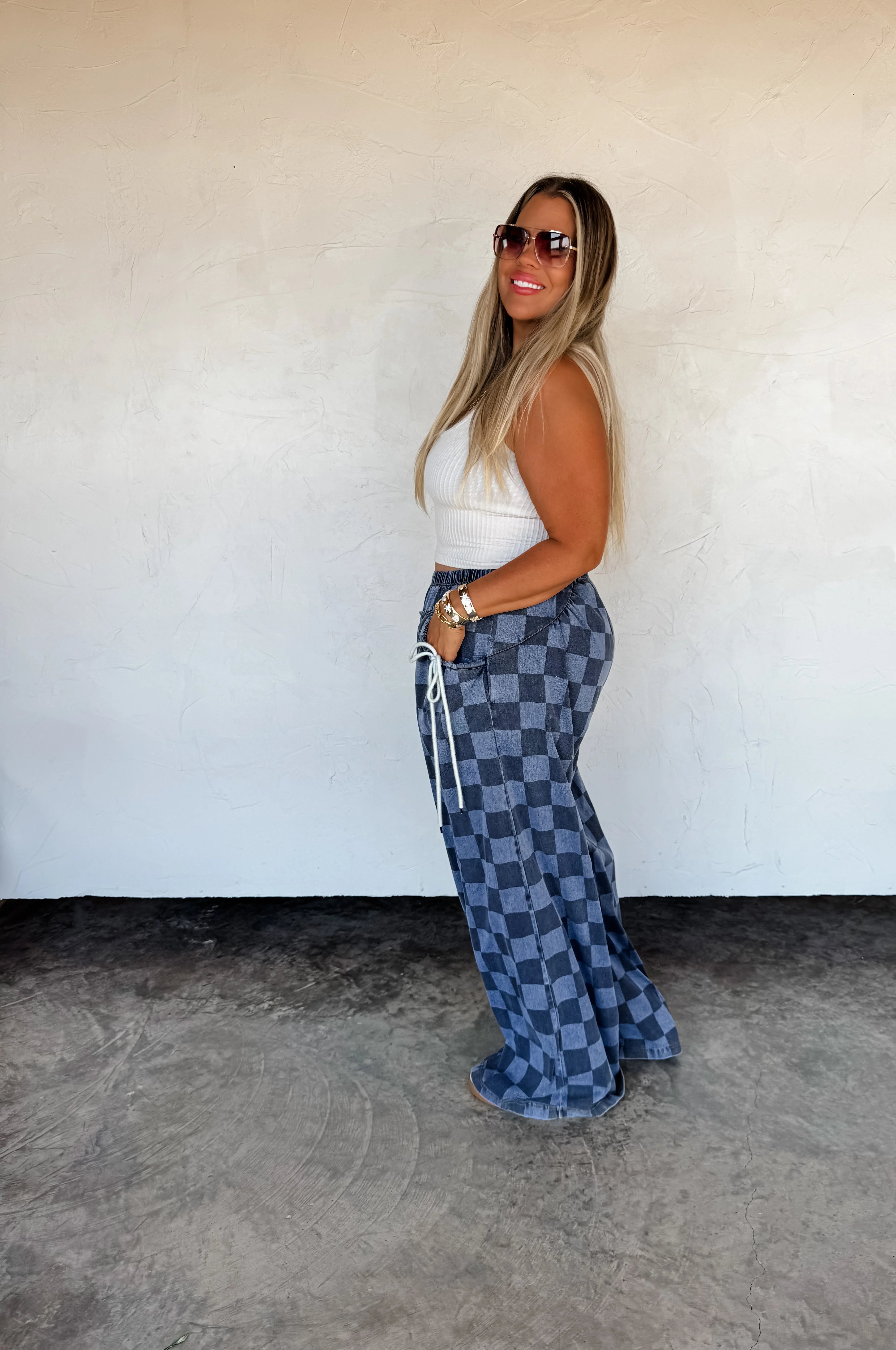 PREORDER: Go With The Flow Checkered Pants by Blakeley (ETA: Late December) - BFF Here