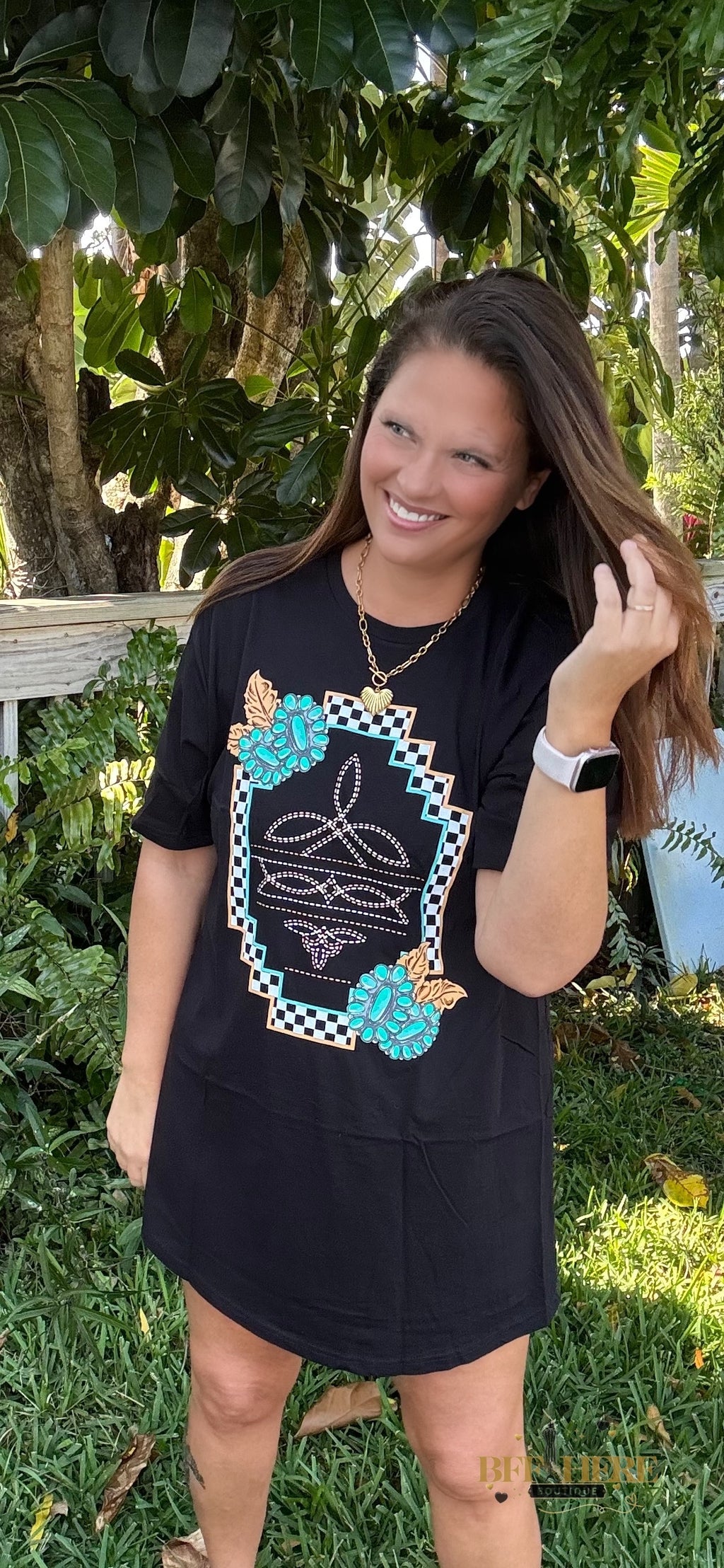 Small Town Big Dreams T-Shirt Dress by Sterling Kreek - BFF Here