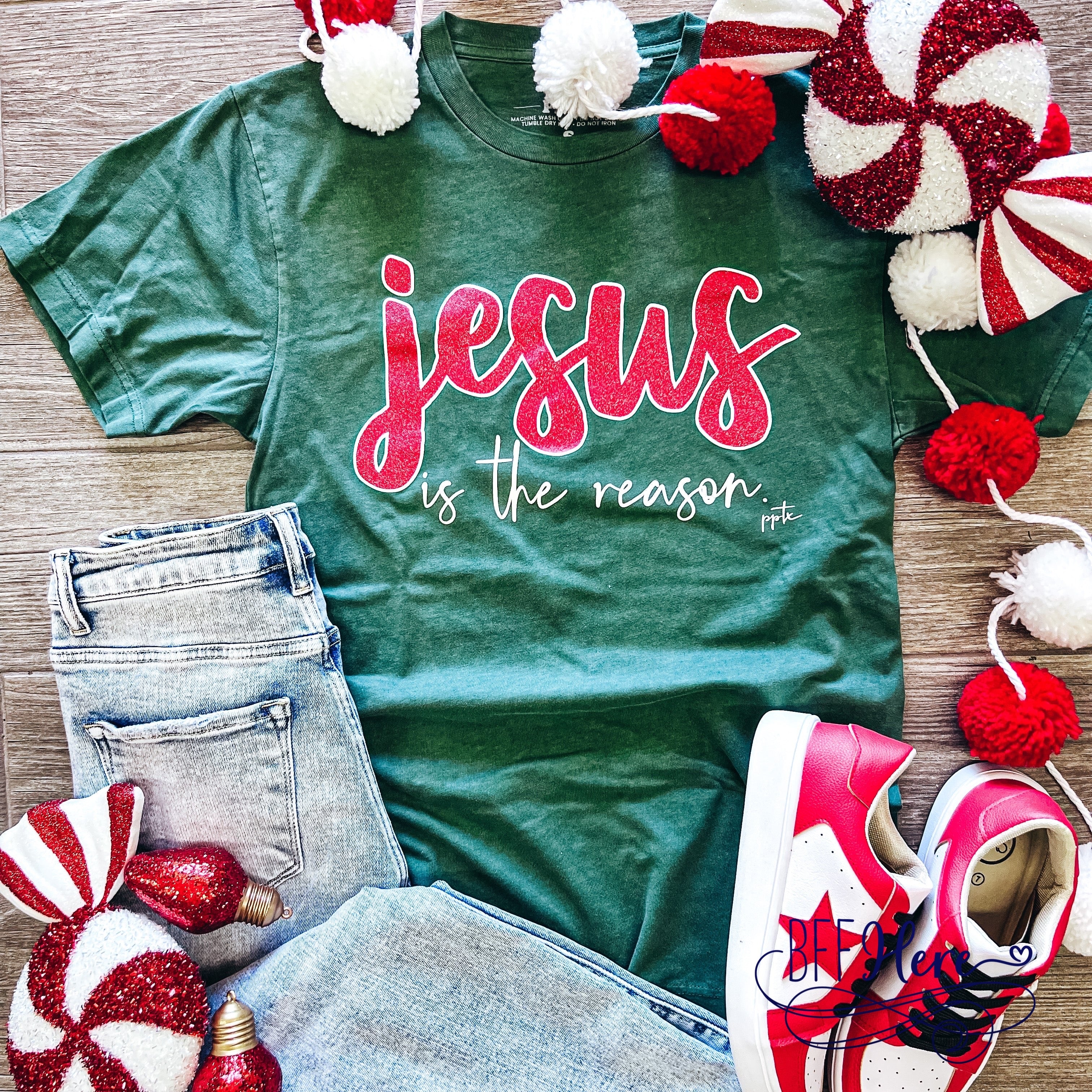 Faithful Reminder: 'Jesus is the Reason' T-Shirt - BFF Here