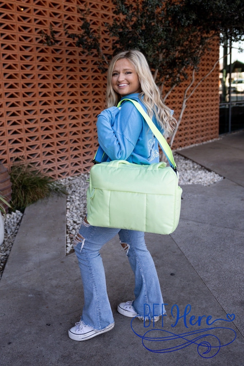 Fluffy Voyager: Quilted Puffer Duffle Bag / Choice of Color - BFF Here