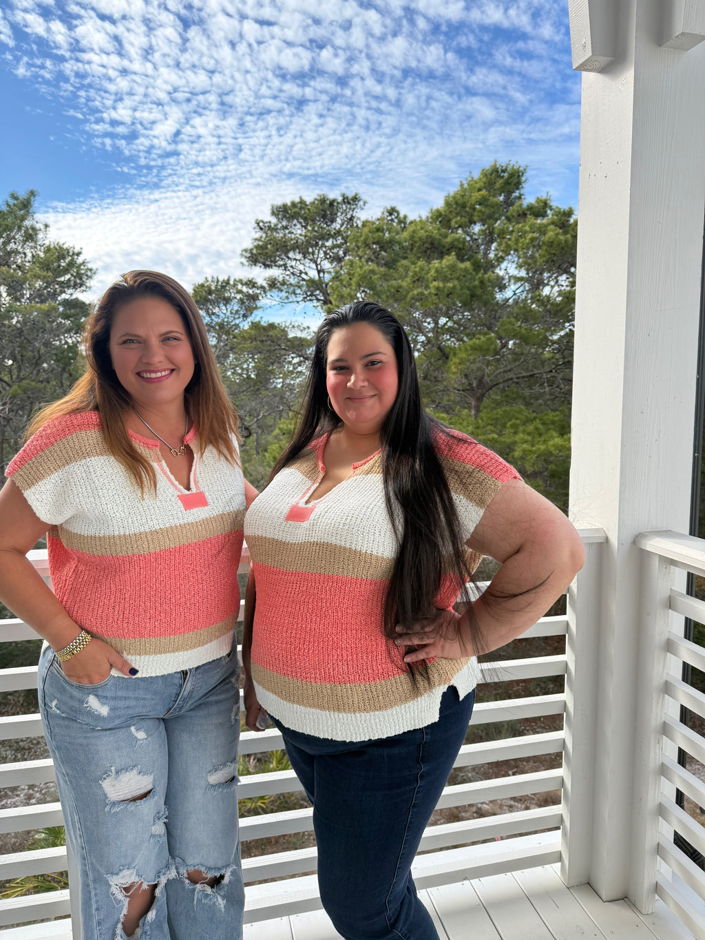 Short Sleeve Color Block Stripe Top by Sew In Love (Ships 2-3 weeks) - BFF Here