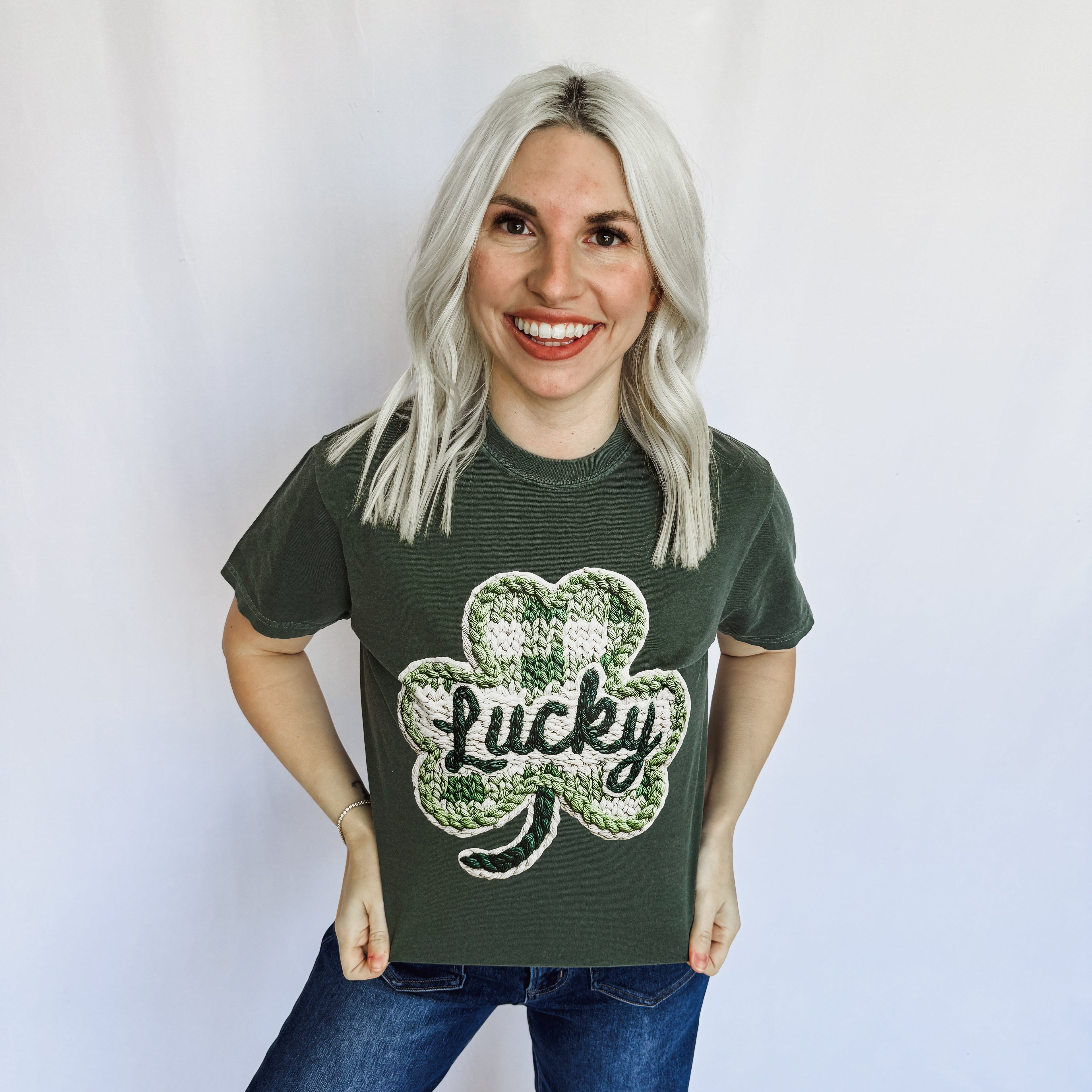 Crochet Lucky Graphic Tee by FestiviTees (Ships 2-3 weeks) - BFF Here