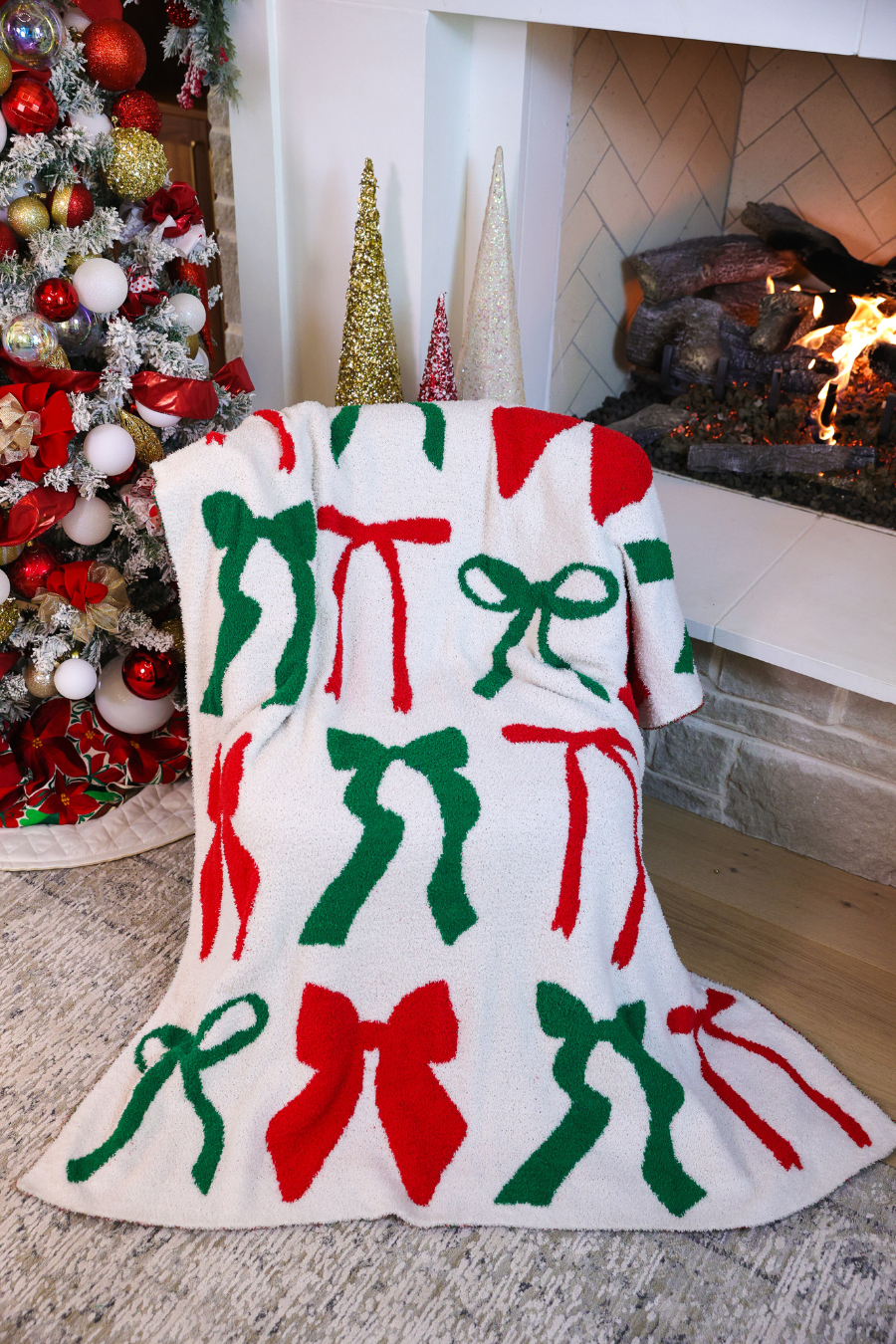 PREORDER: Midnight Bow Christmas Edition Blanket by Jess Lea (ETA: End of October) - BFF Here