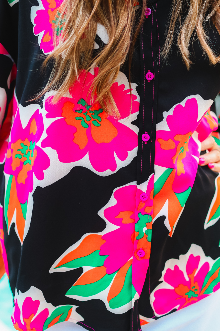 PREORDER-Slip Into Floral Button Up Top by Jess Lea (Ships End of May) - BFF Here