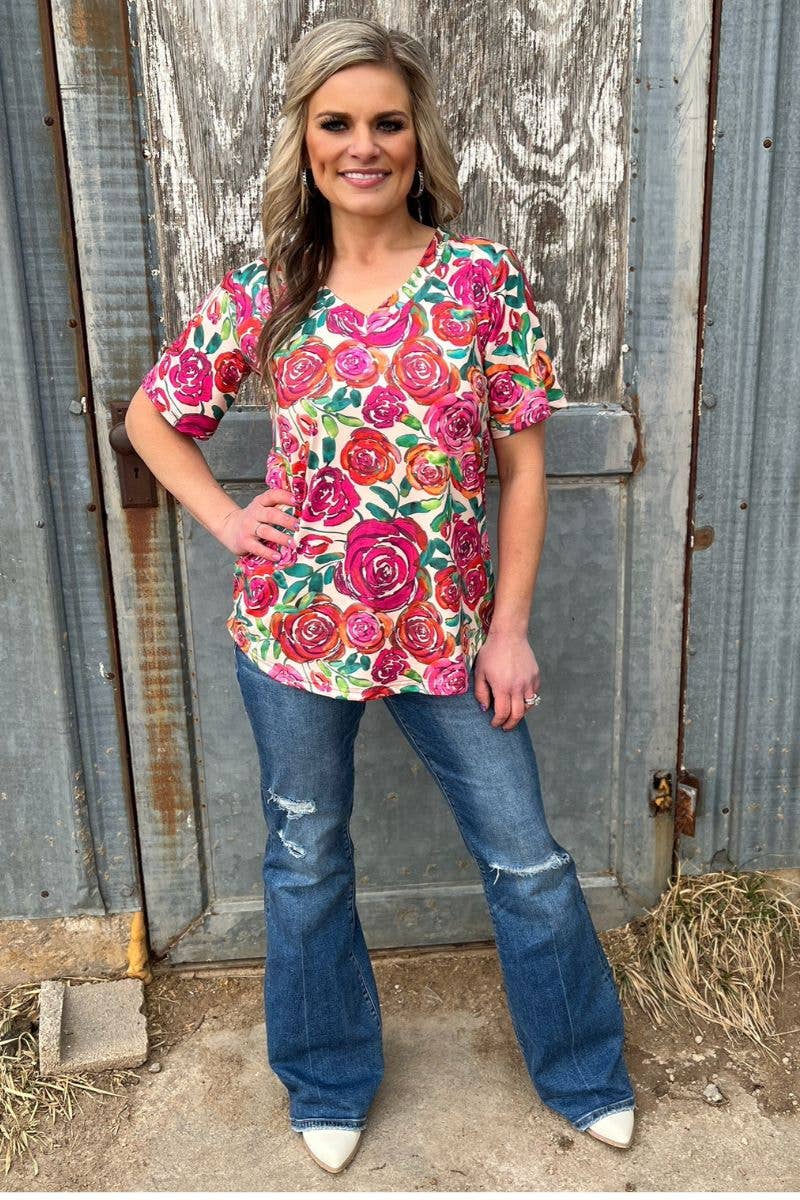 Bloom Where You're Planted Top by Sterling Kreek - BFF Here