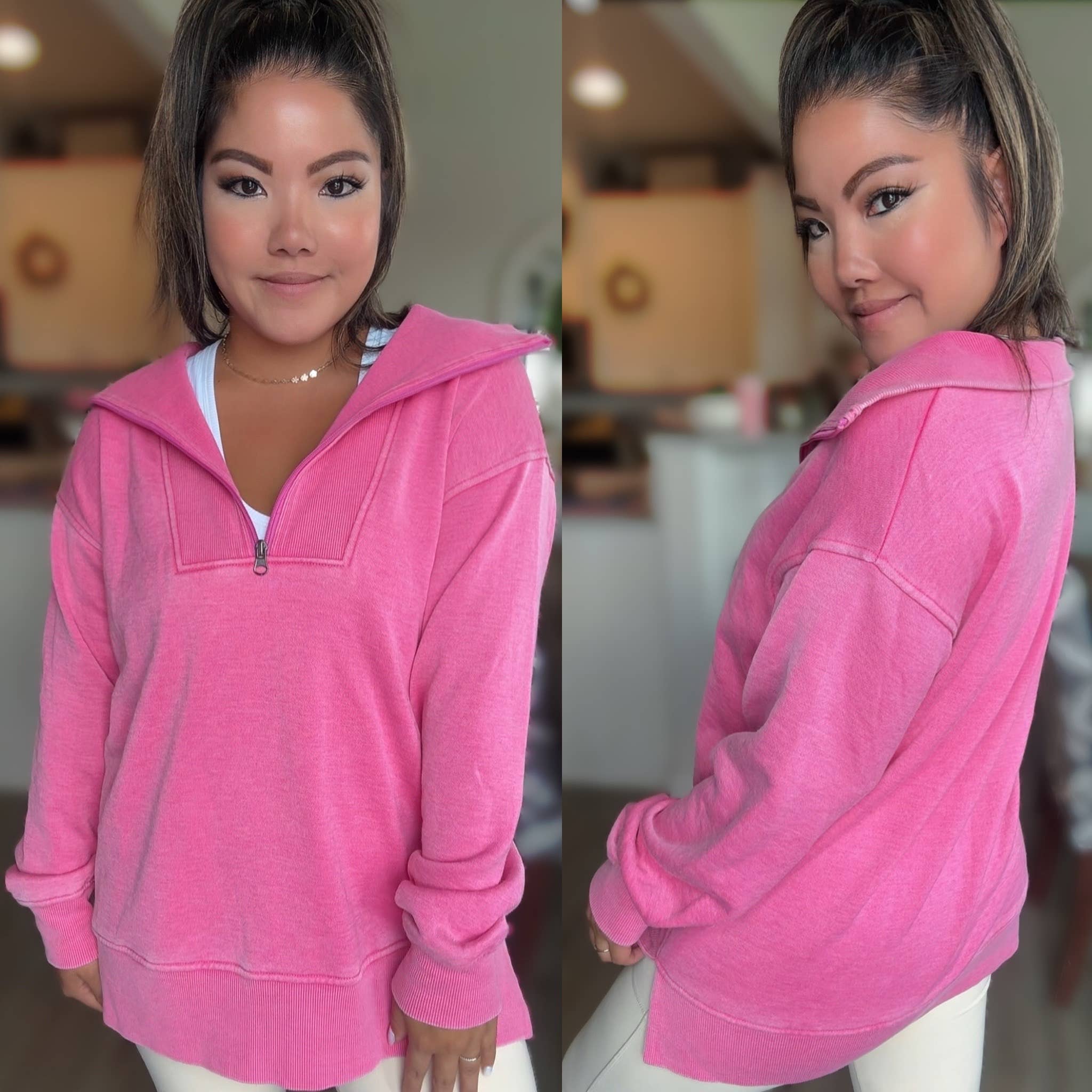 PREORDER: New Bestie- Isabella Half Zip Pullover by JadyK (Ships End of October) - BFF Here