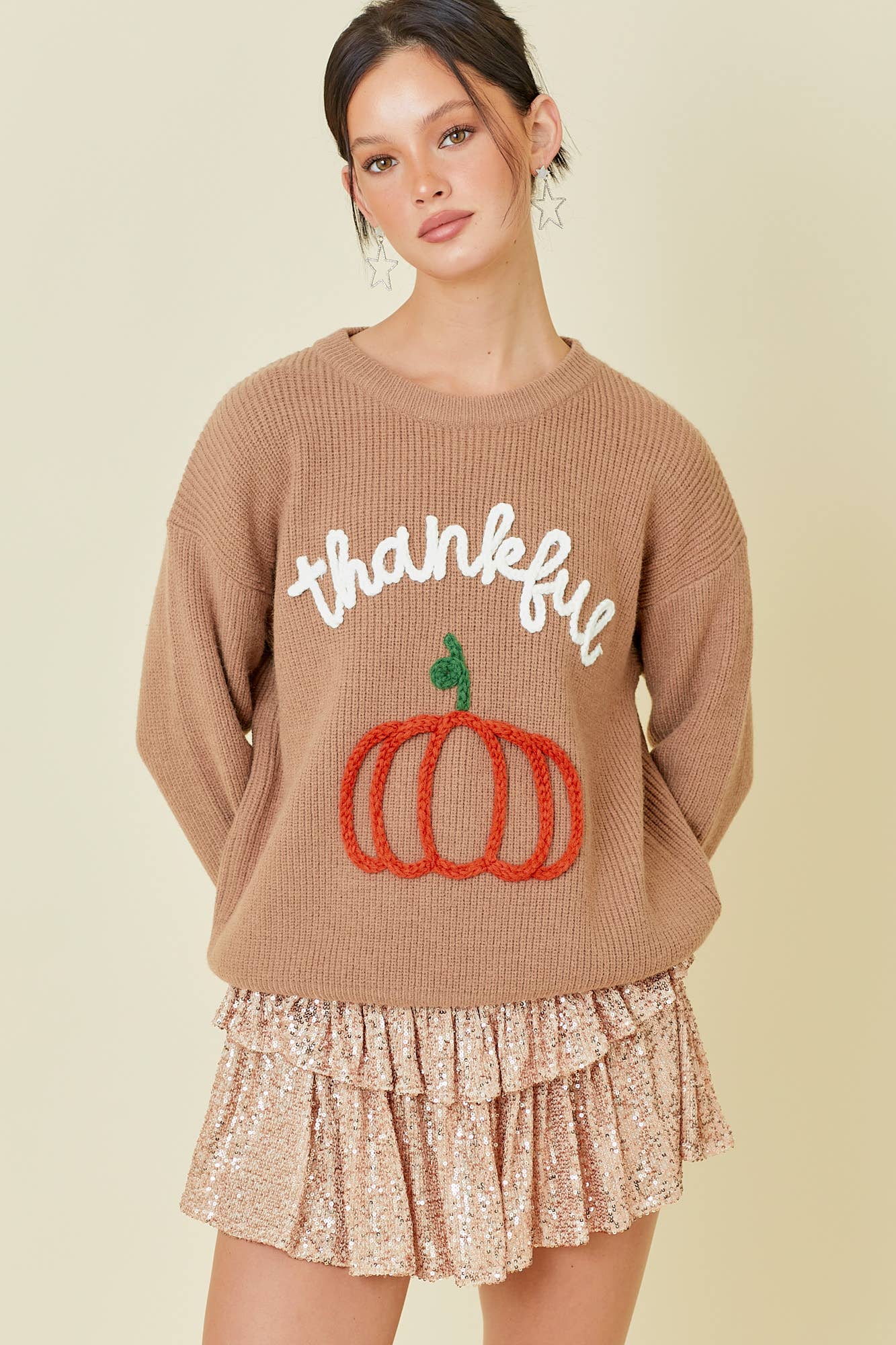 PREORDER: Thankful Threads Cozy Sweater (Ships Middle of September ) - BFF Here