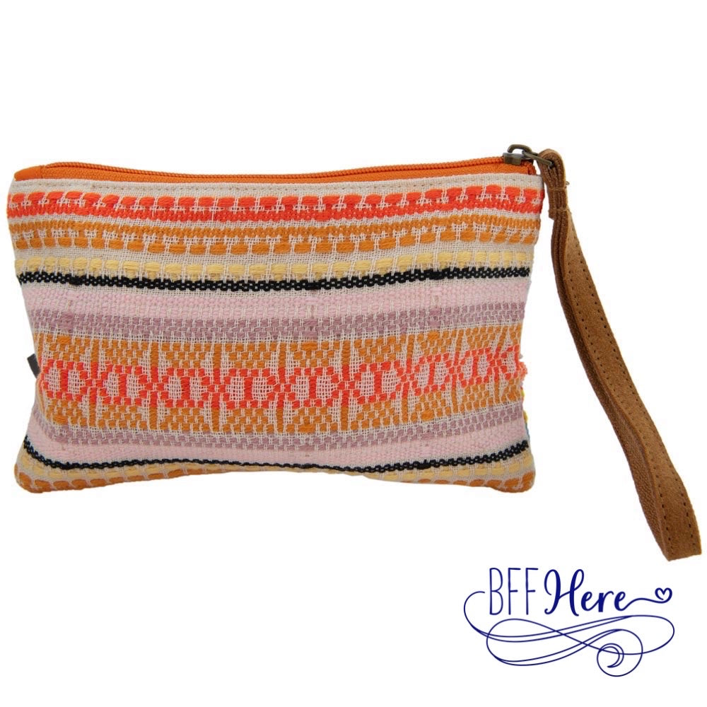 Zigzag Glitz: Rainbow Chevron Sequin Wristlet Wallet by Katydid - BFF Here