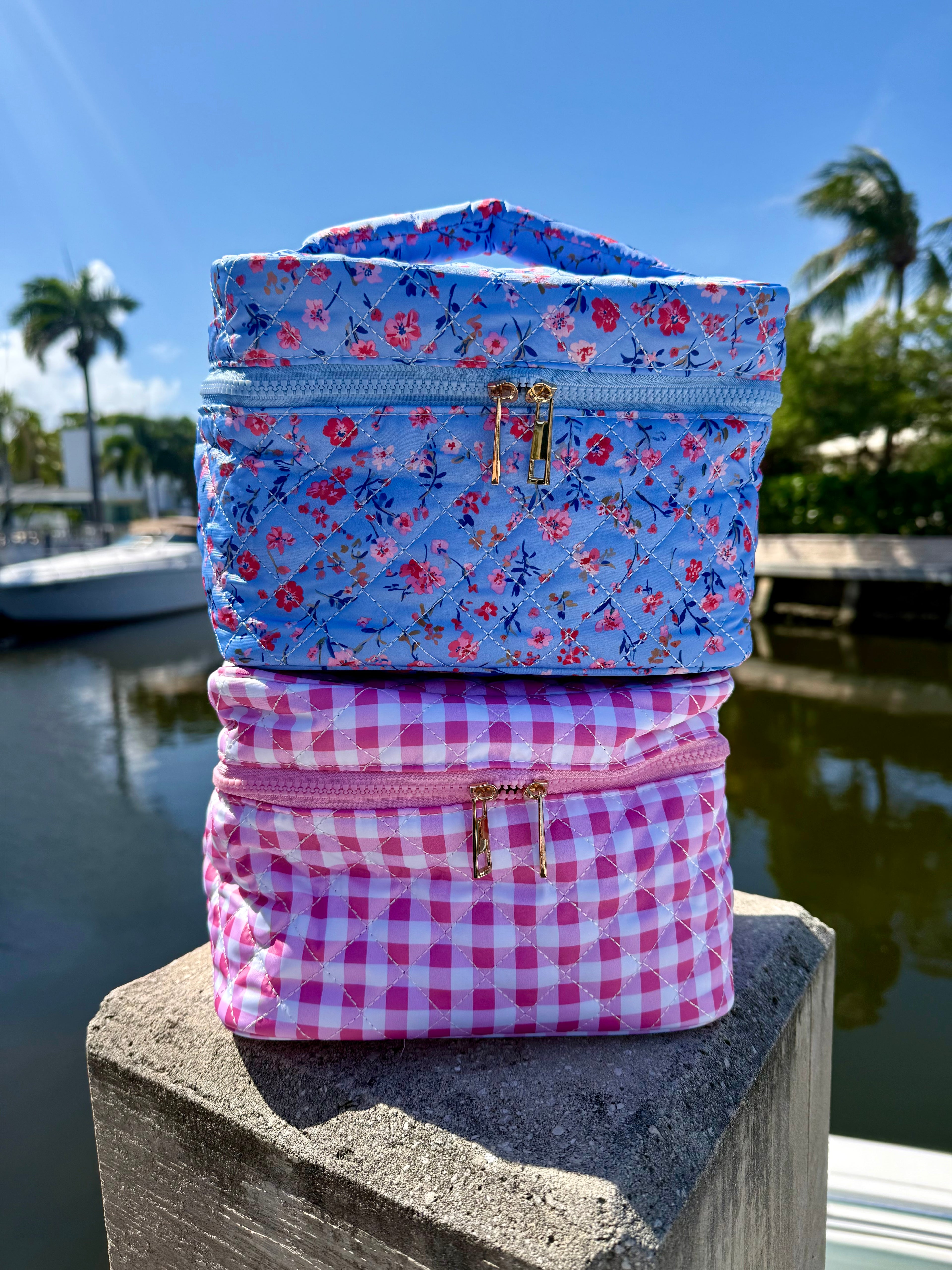 Grab and Go Quilted Makeup Bag by Blakeley - BFF Here