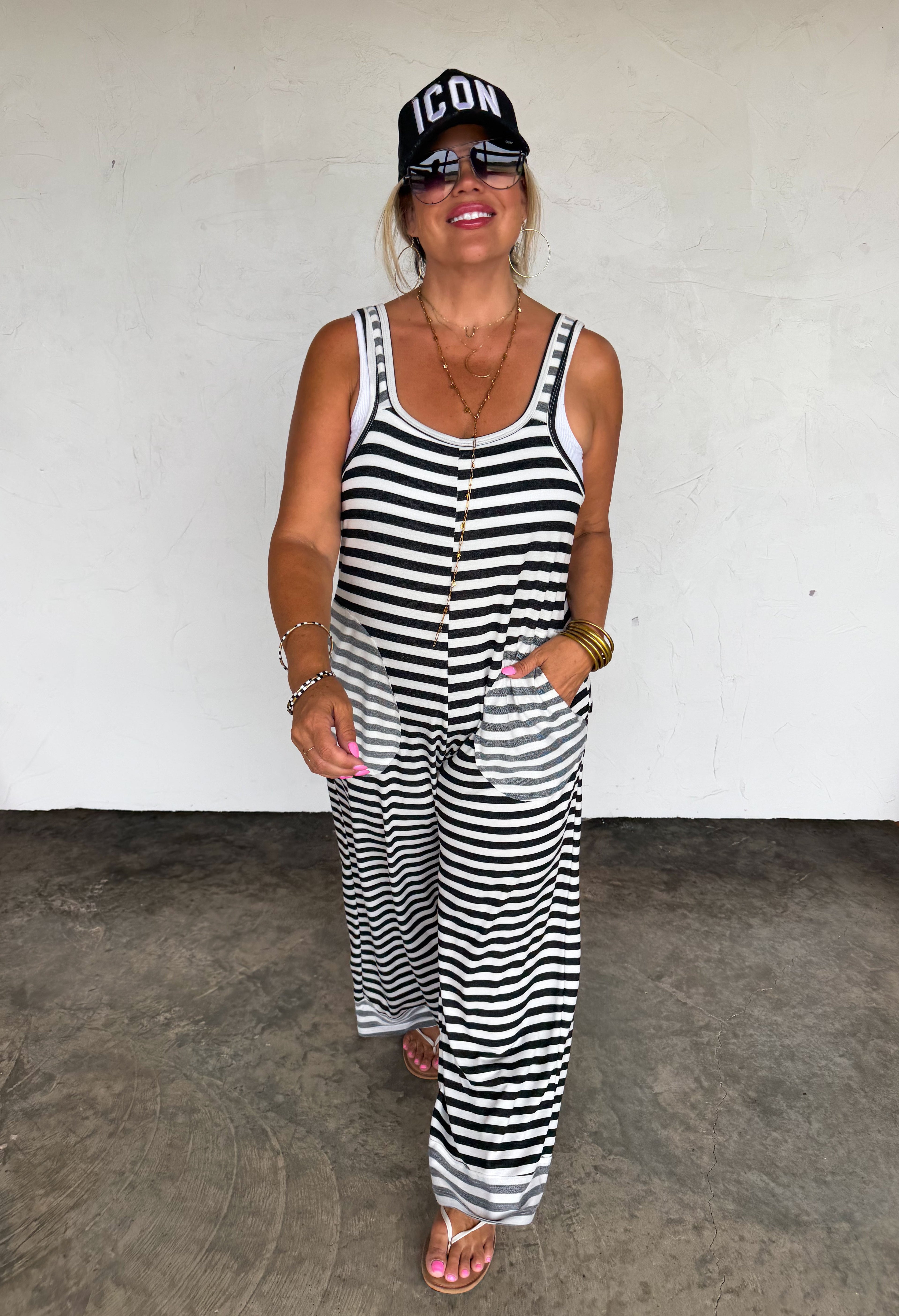 PREORDER- Ricki Stripe Terry Romper by Blakeley (ETA: August) - BFF Here