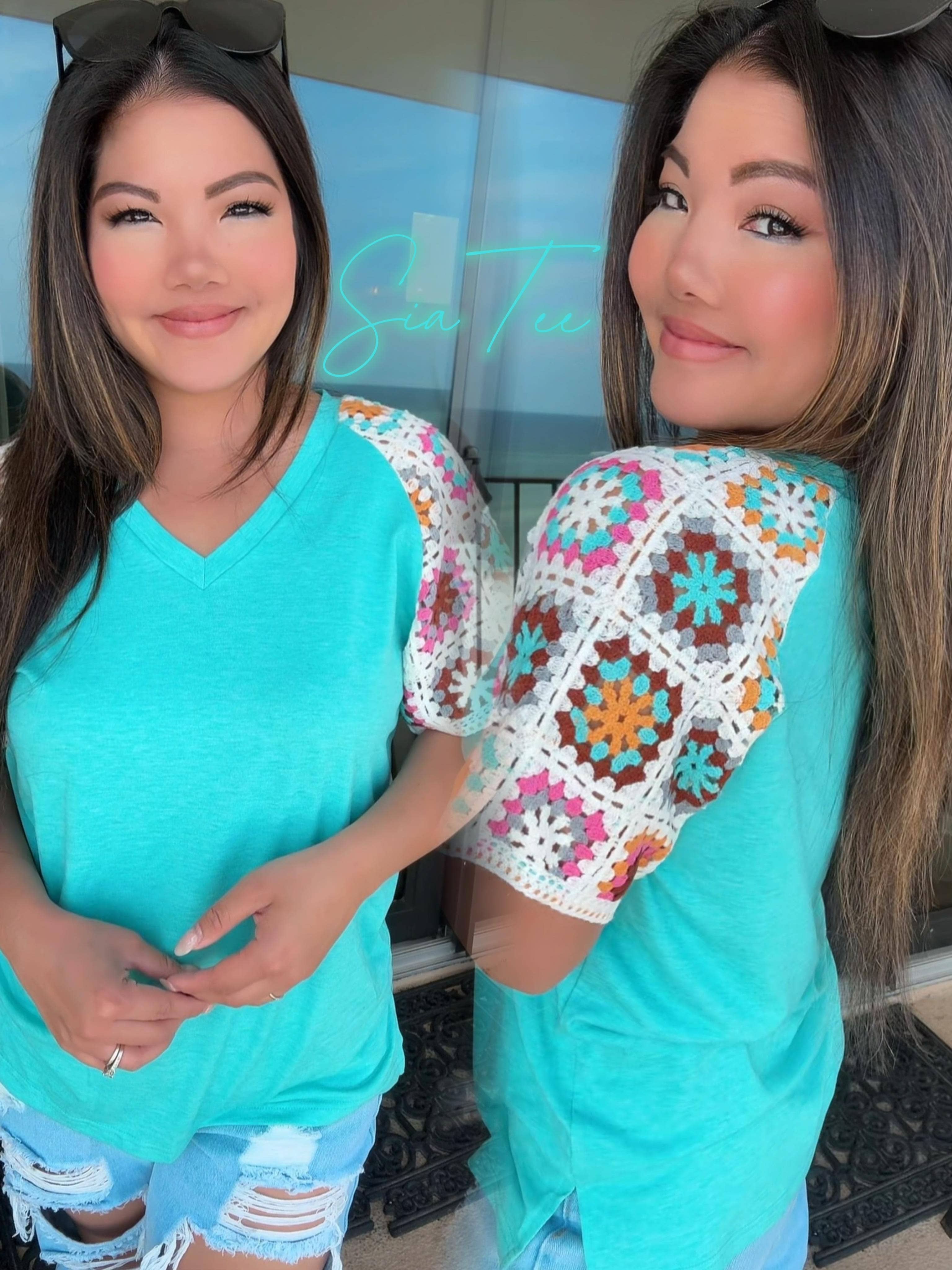 Sia Summer Buttery Soft V-Neck Top by JadyK - BFF Here