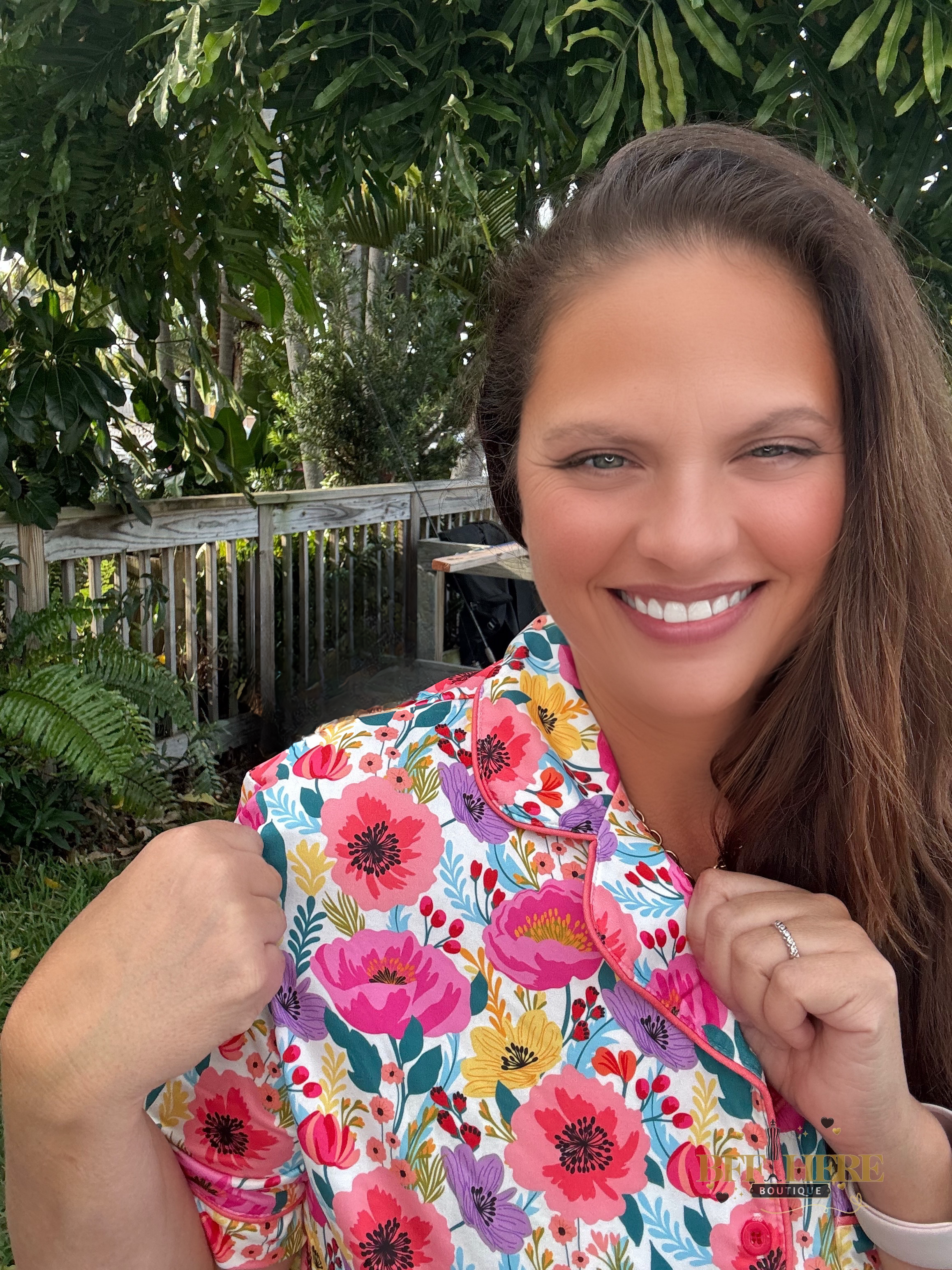 Fields of Floral Ruffle Pajama Set by Jess Lea - BFF Here