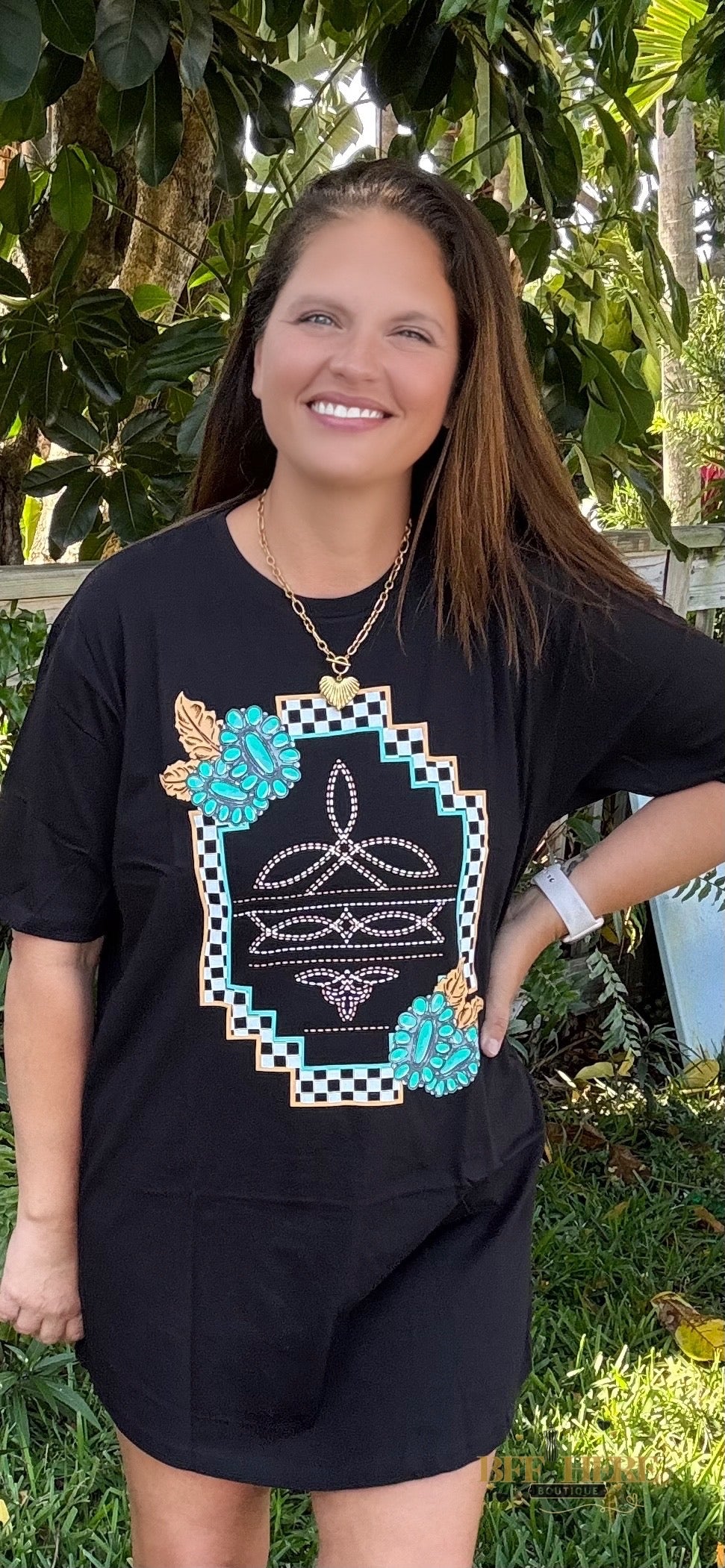 Small Town Big Dreams T-Shirt Dress by Sterling Kreek - BFF Here