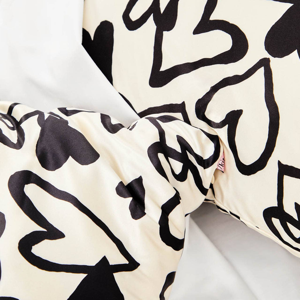 Standard Satin Pillowcase - Heart - BFF Here