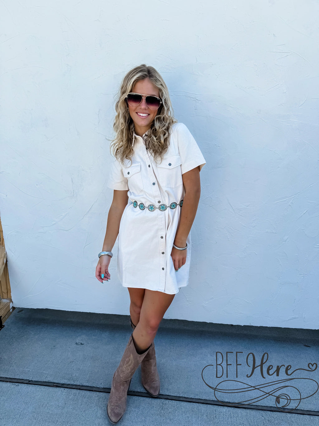 Vanilla Vogue: Cream Denim Dress by Jodifl - BFF Here