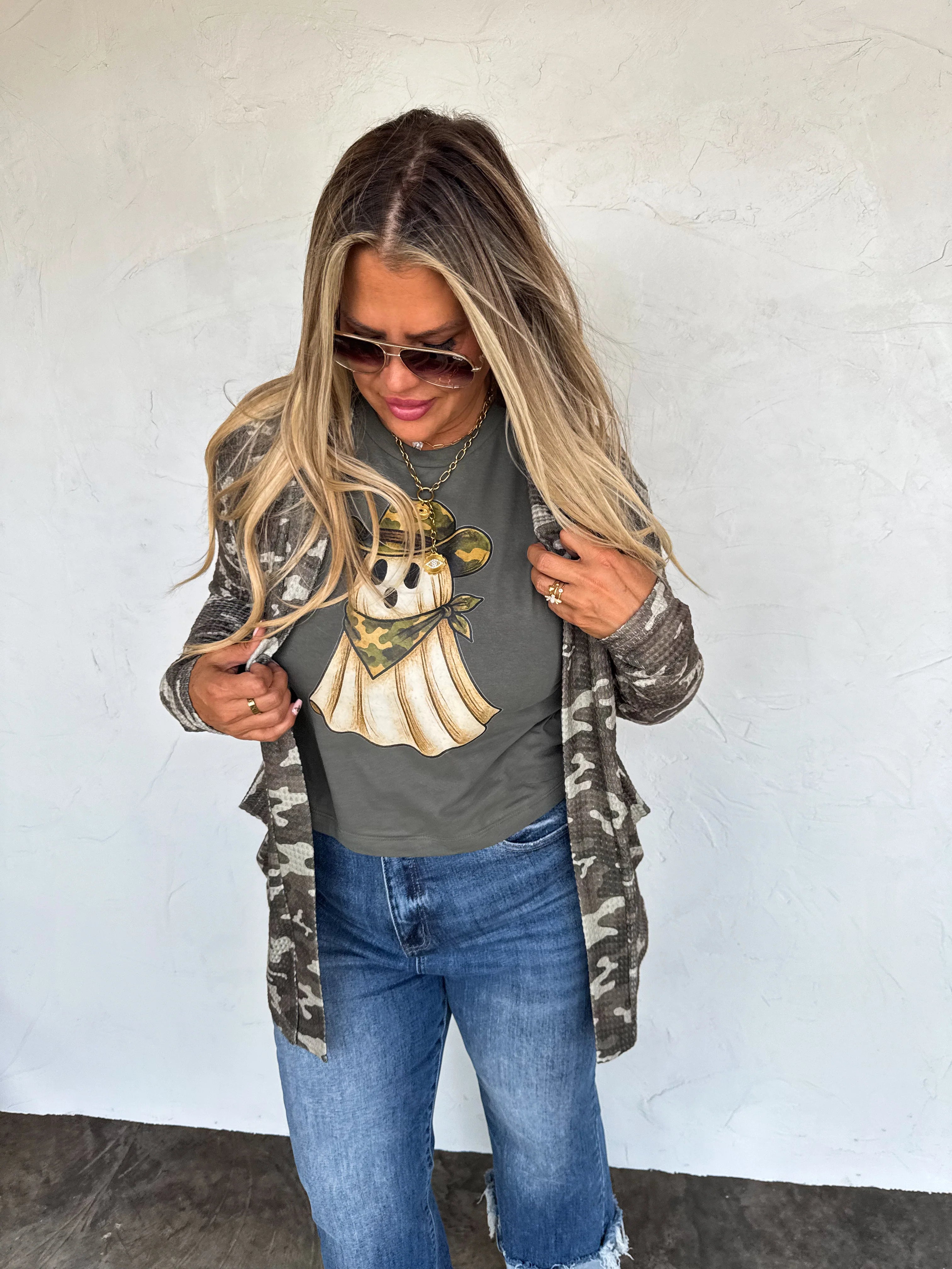 PREORDER: Camo Ghost Tee by Blakeley (ETA: Beginning of September) - BFF Here