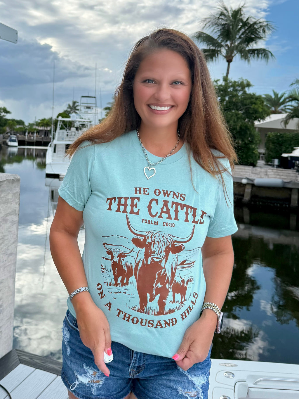 He Owns the Cattle Tee - BFF Here