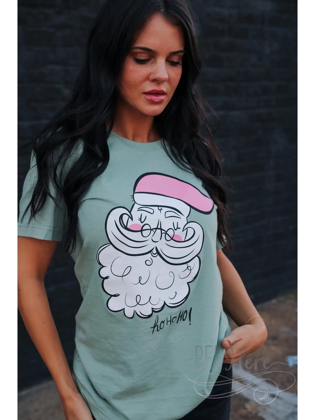 Timeless Claus: Vintage Santa Tee - BFF Here