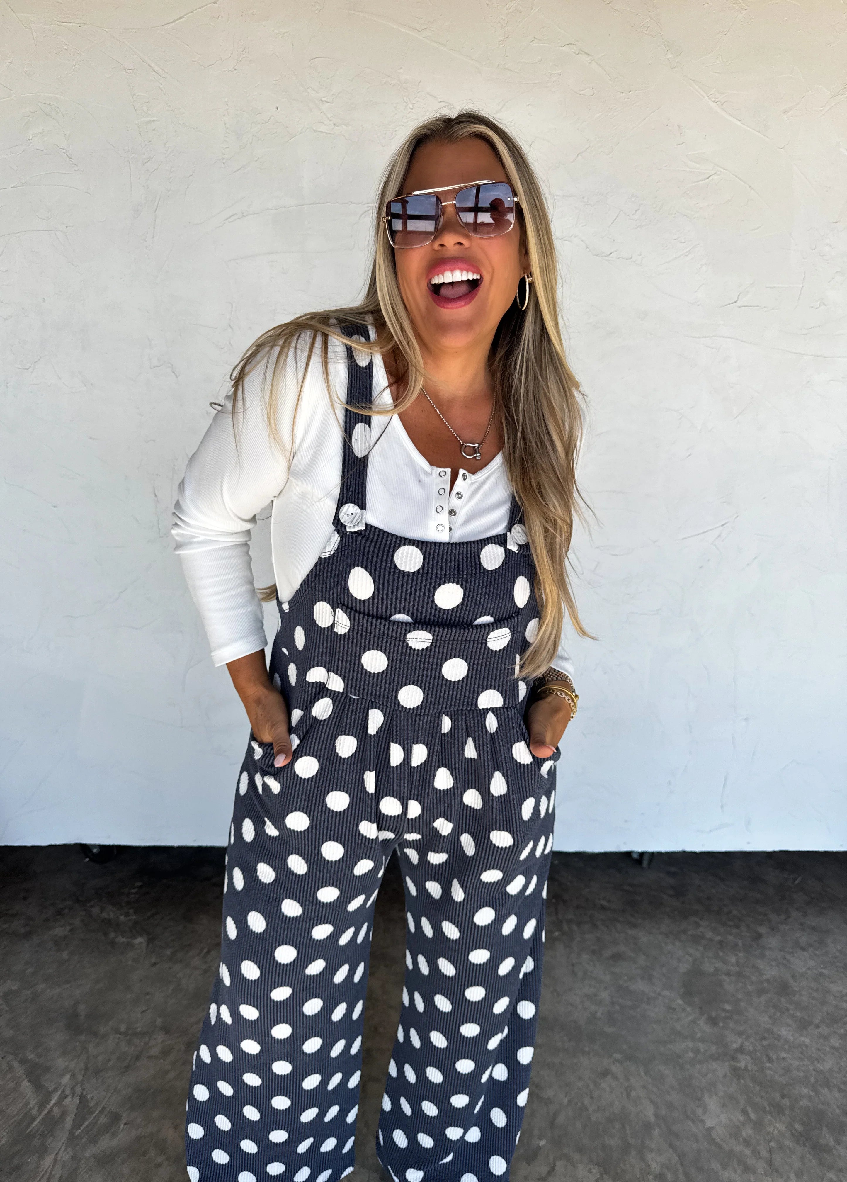 PREORDER: Polka Dot Karli Boho Overalls by Blakeley (ETA: Late November) - BFF Here