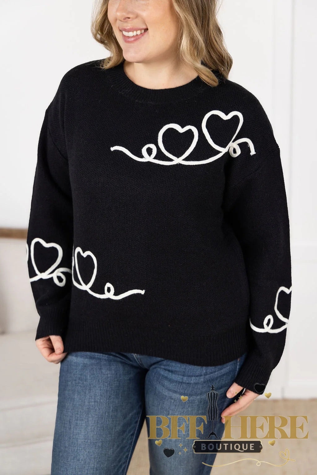 Love Lines Sweater - BFF Here
