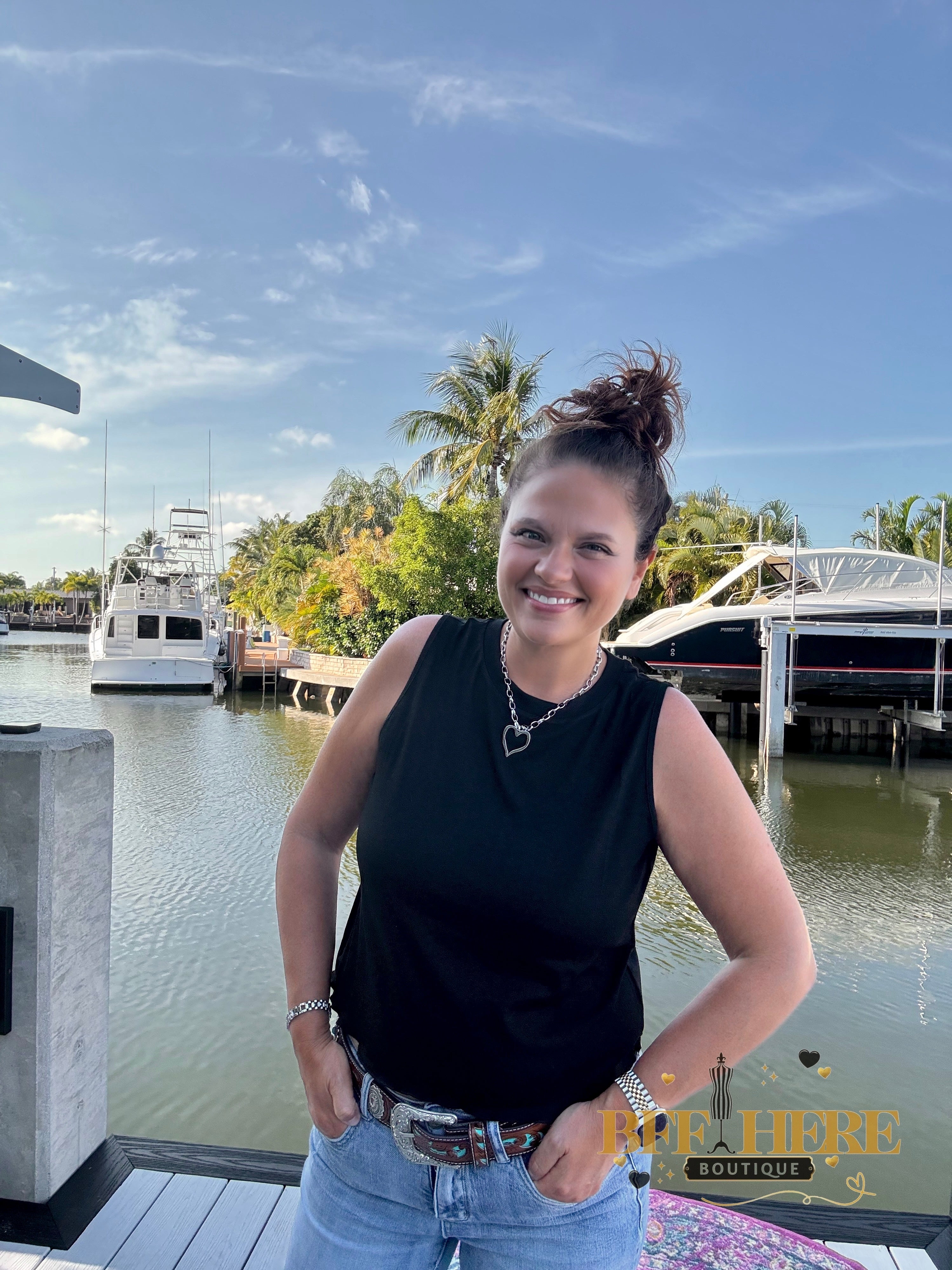 Banks Basic Lettuce Tank by Jess Lea (Choice of Color) - BFF Here