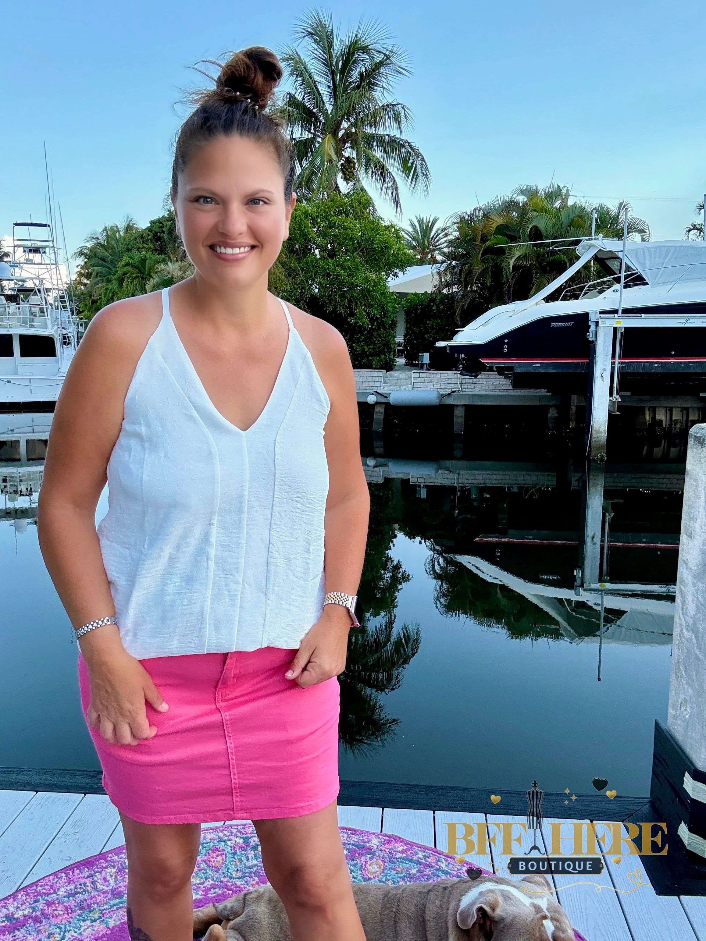 Nova Denim Skirt / Pink by Jess Lea - BFF Here