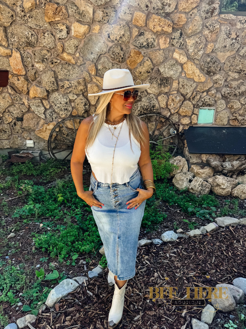 Jules Denim Skirt by Blakeley - BFF Here