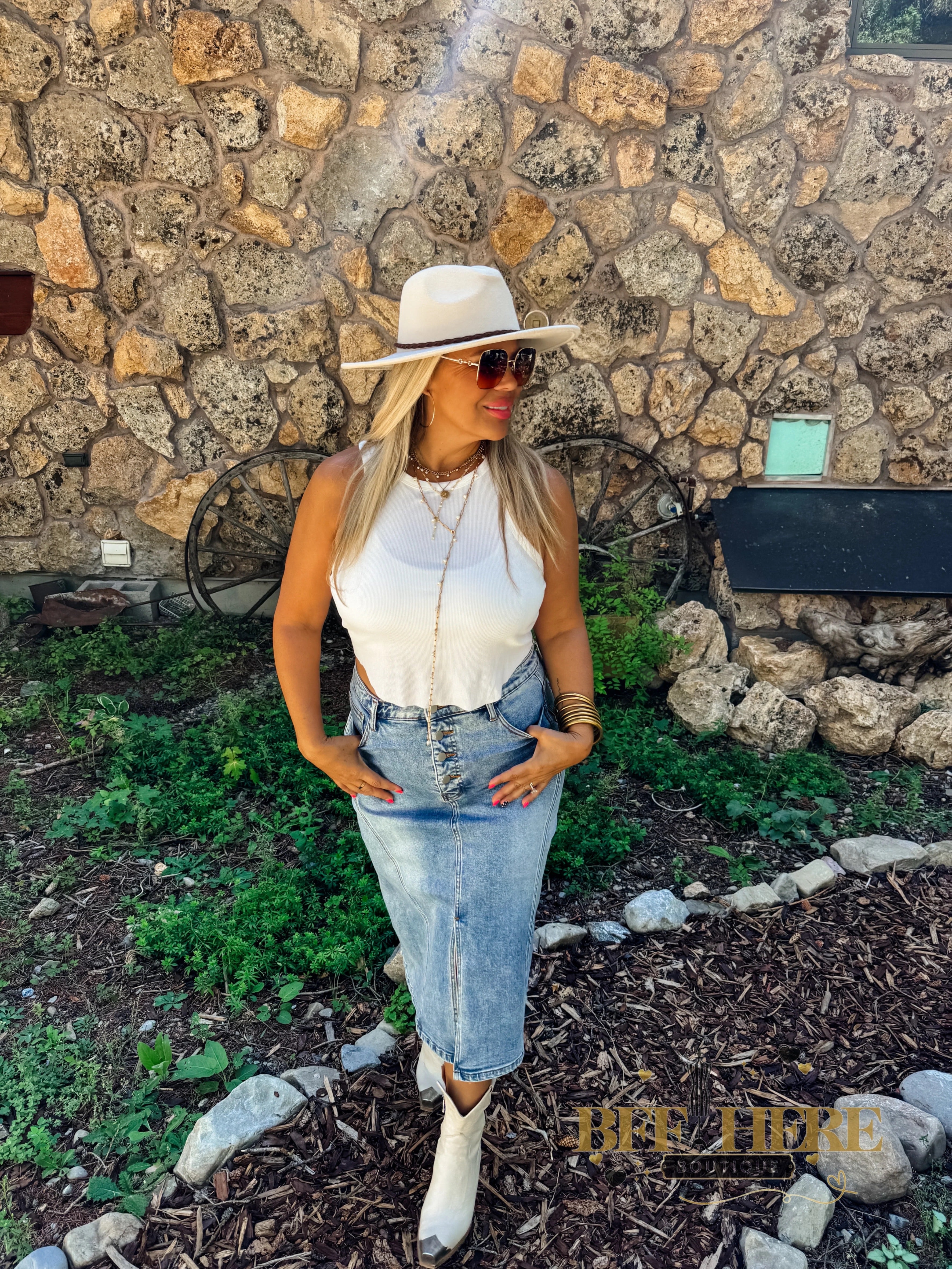 Jules Denim Skirt by Blakeley - BFF Here