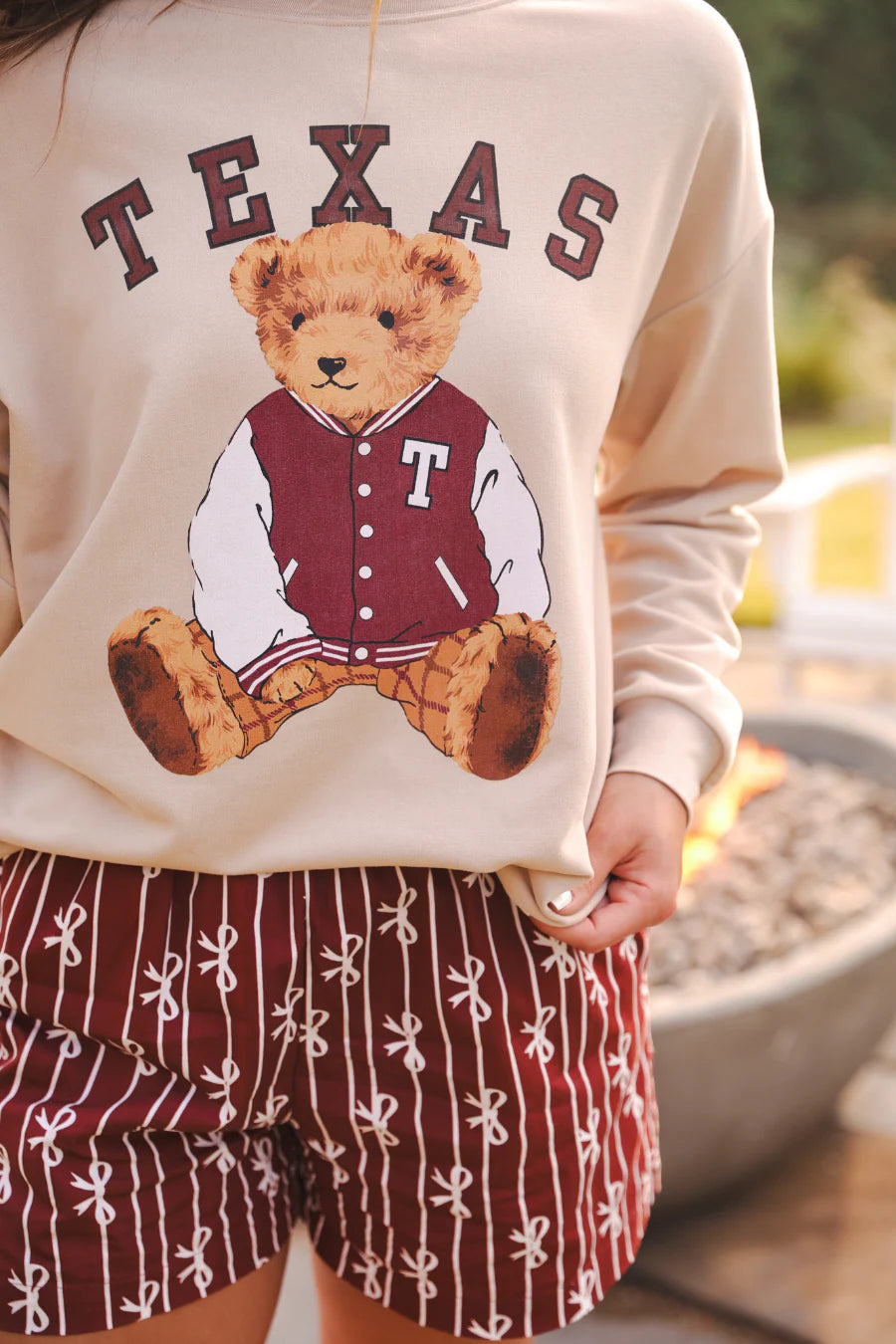 Bows And Goals Boxer Shorts- Maroon by Jess Lea - BFF Here