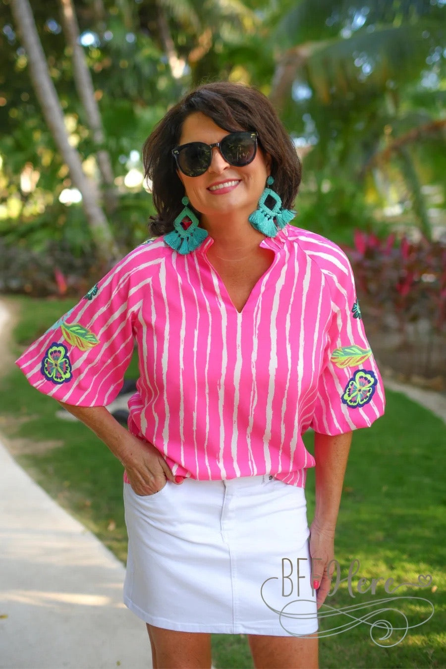 PREORDER-Donna Embroidered Top by Jess Lea (Ships Beginning of June) - BFF Here