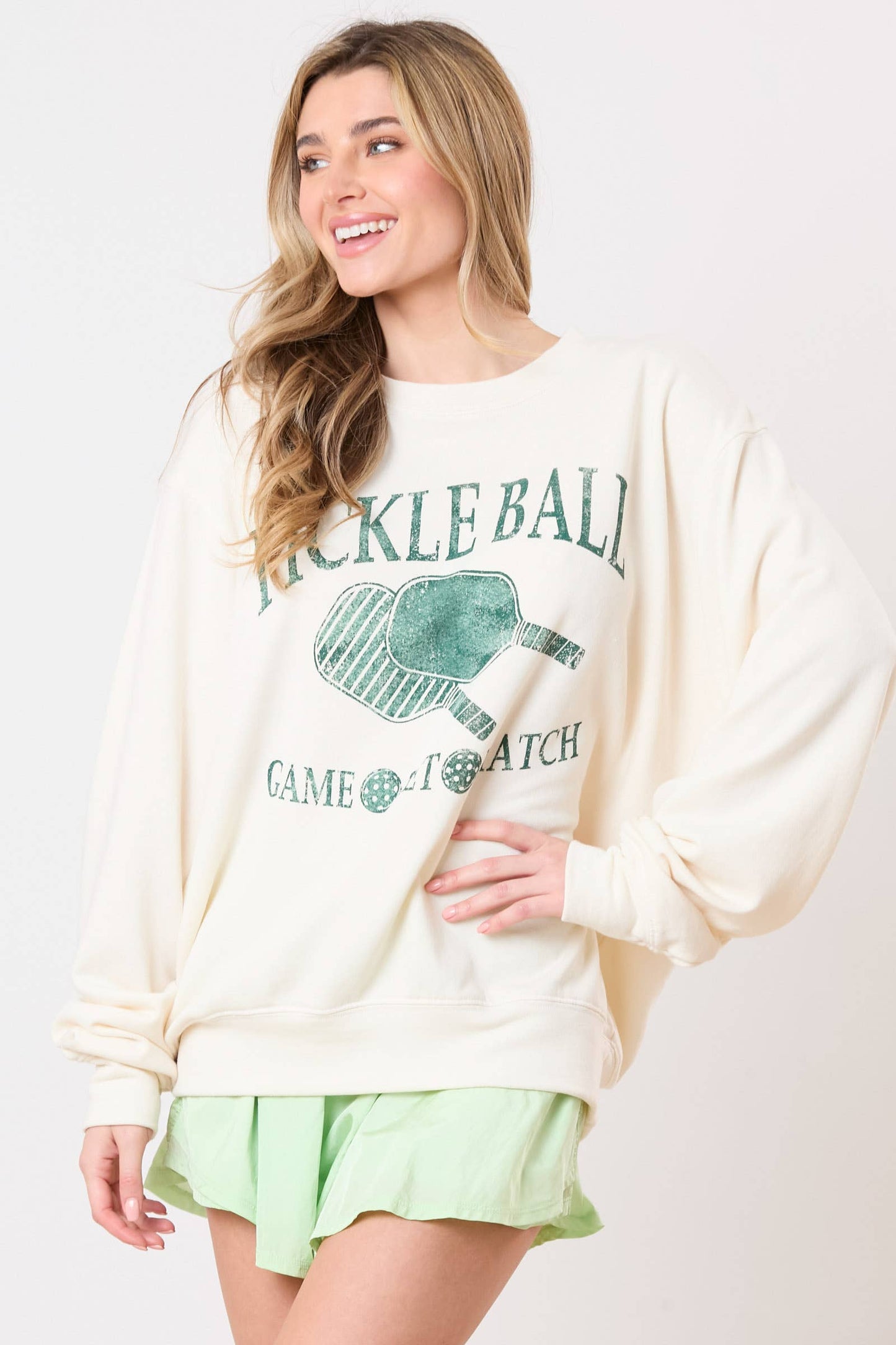 Pickleball Passion: Game, Set, Match Sweatshirt - BFF Here