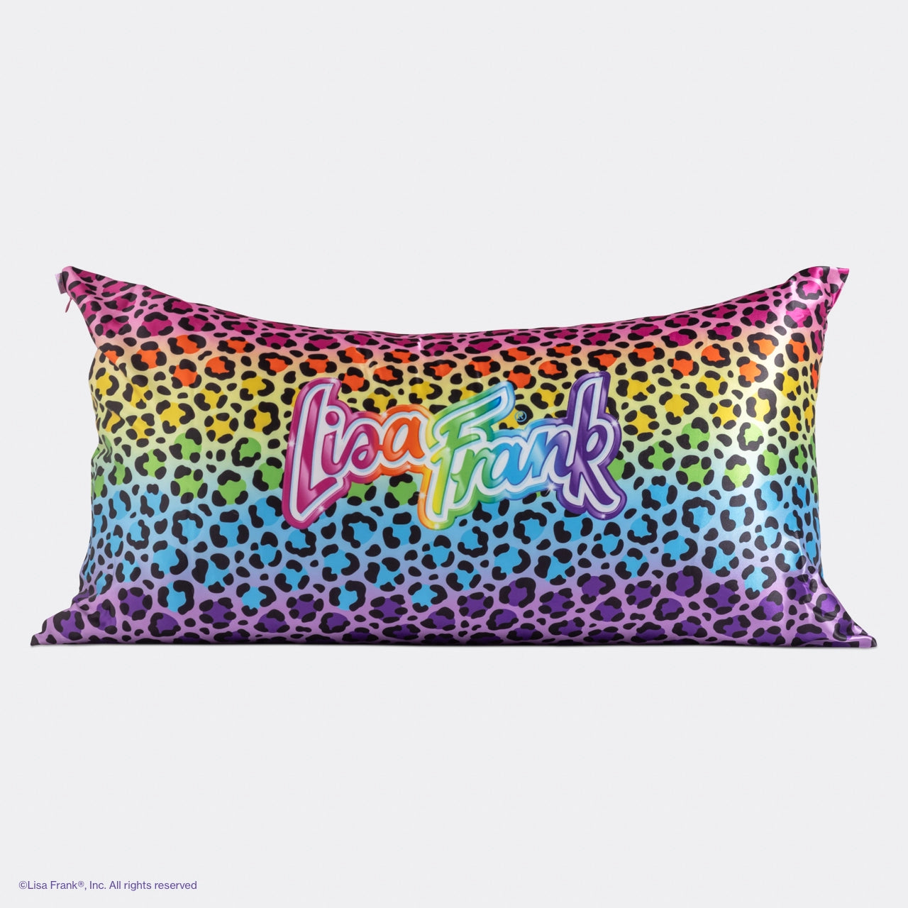 Lisa Frank X Kitsch Satin Pillowcase - Rainbow Leopard