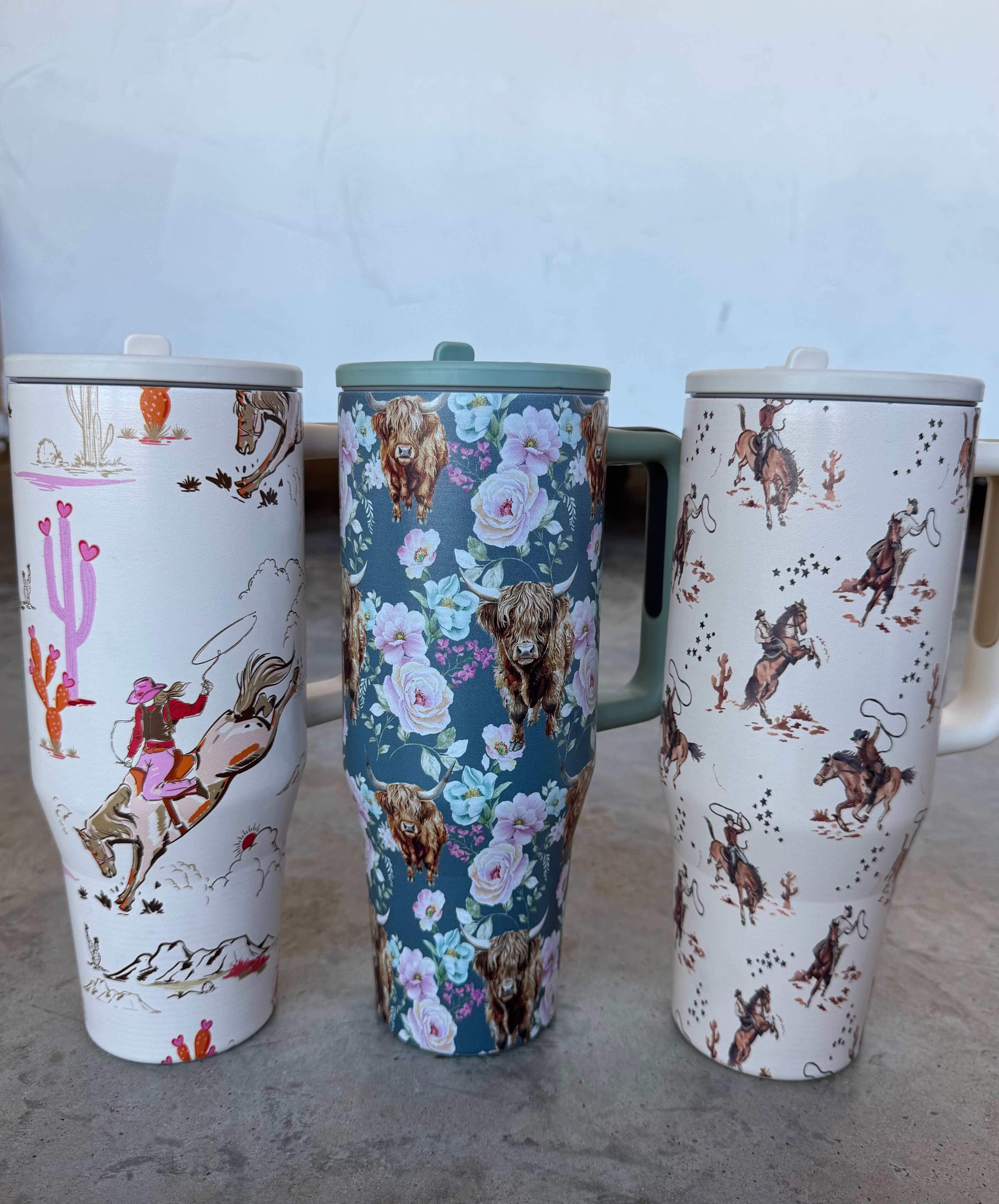 PREORDER: Floral & Western Tumblers by Blakeley (ETA: Beginning of September ) - BFF Here