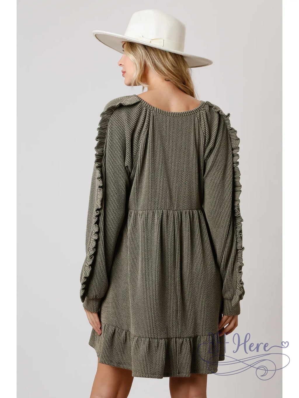 PREORDER: Urban Allure: Two-Tone Rib Mini Dress (Ships End of October ) - BFF Here