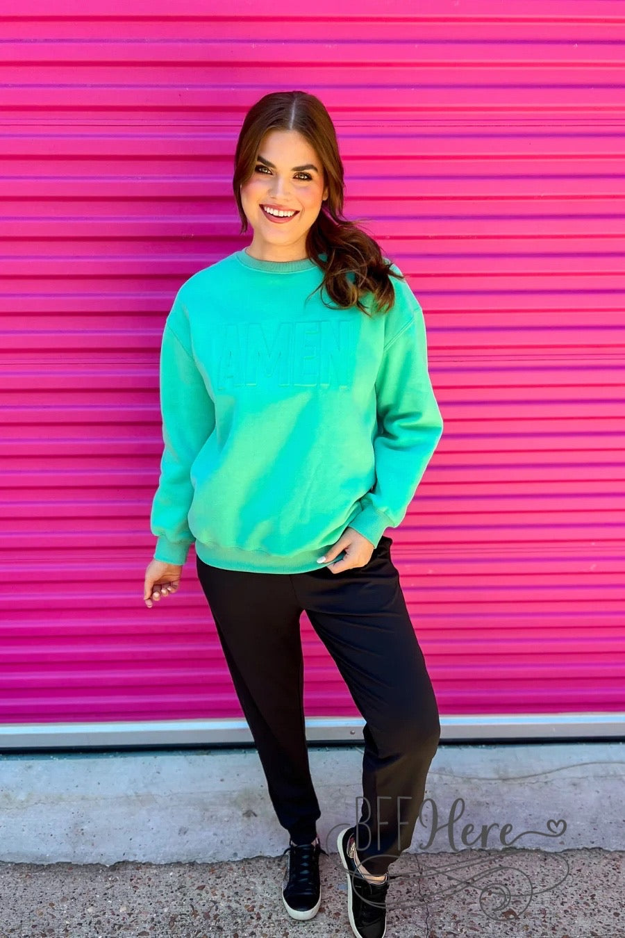 Amen Embossed Sweatshirt by Jess Lea - BFF Here