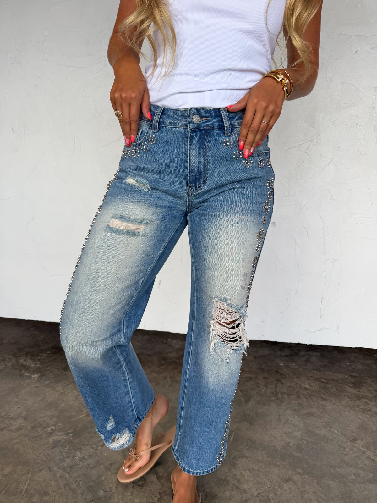 PREORDER: The Jagger Studded Jeans by Blakeley (ETA: January) - BFF Here