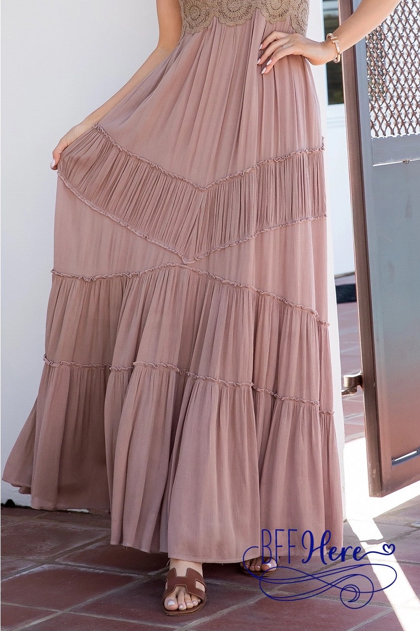 Cocoa Charm Crochet Maxi - BFF Here