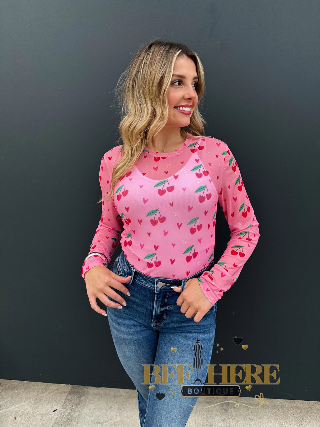 Valentine’s Dress It Up Mesh Tops by Blakeley - BFF Here