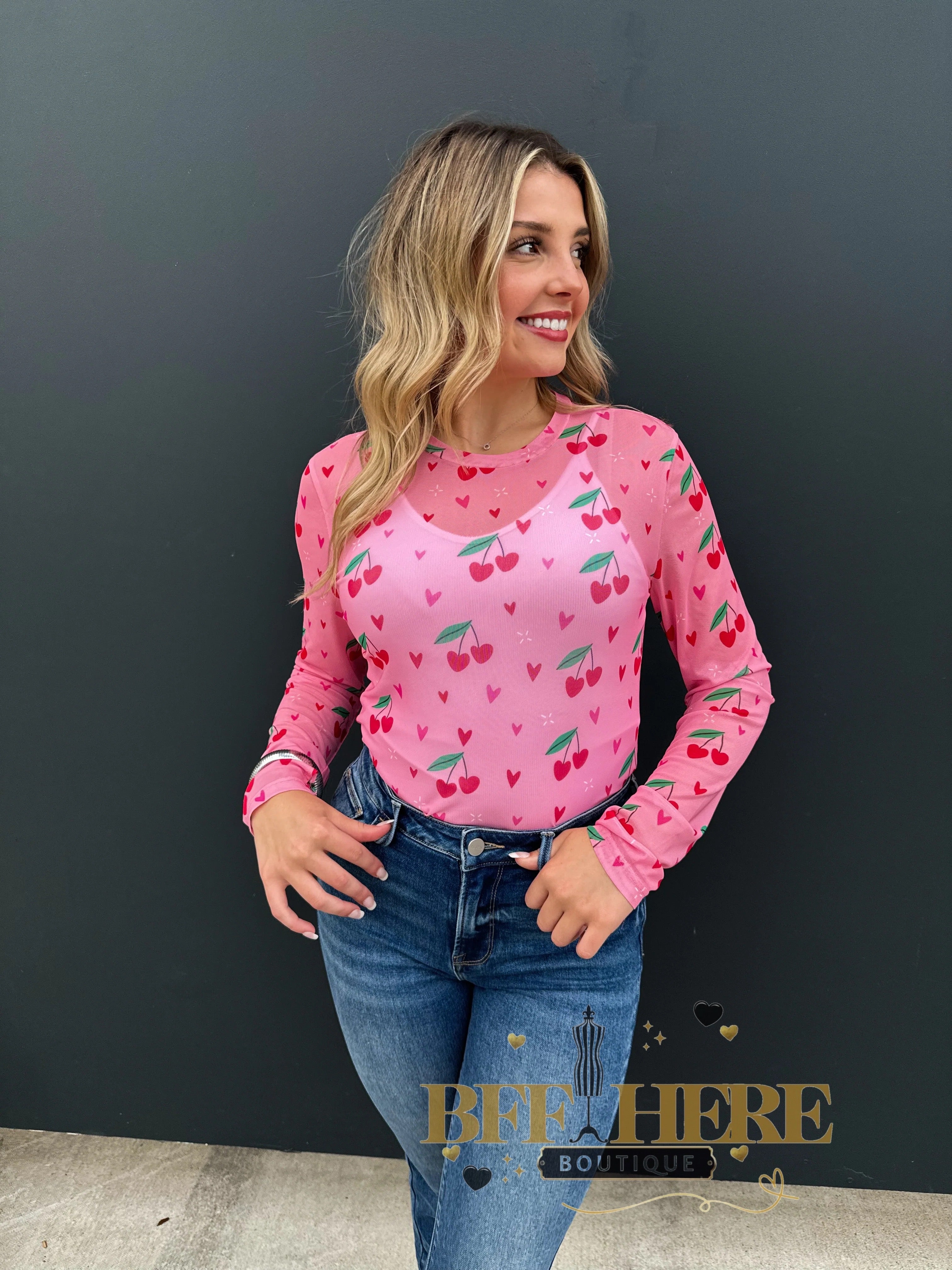 Valentine’s Dress It Up Mesh Tops by Blakeley - BFF Here