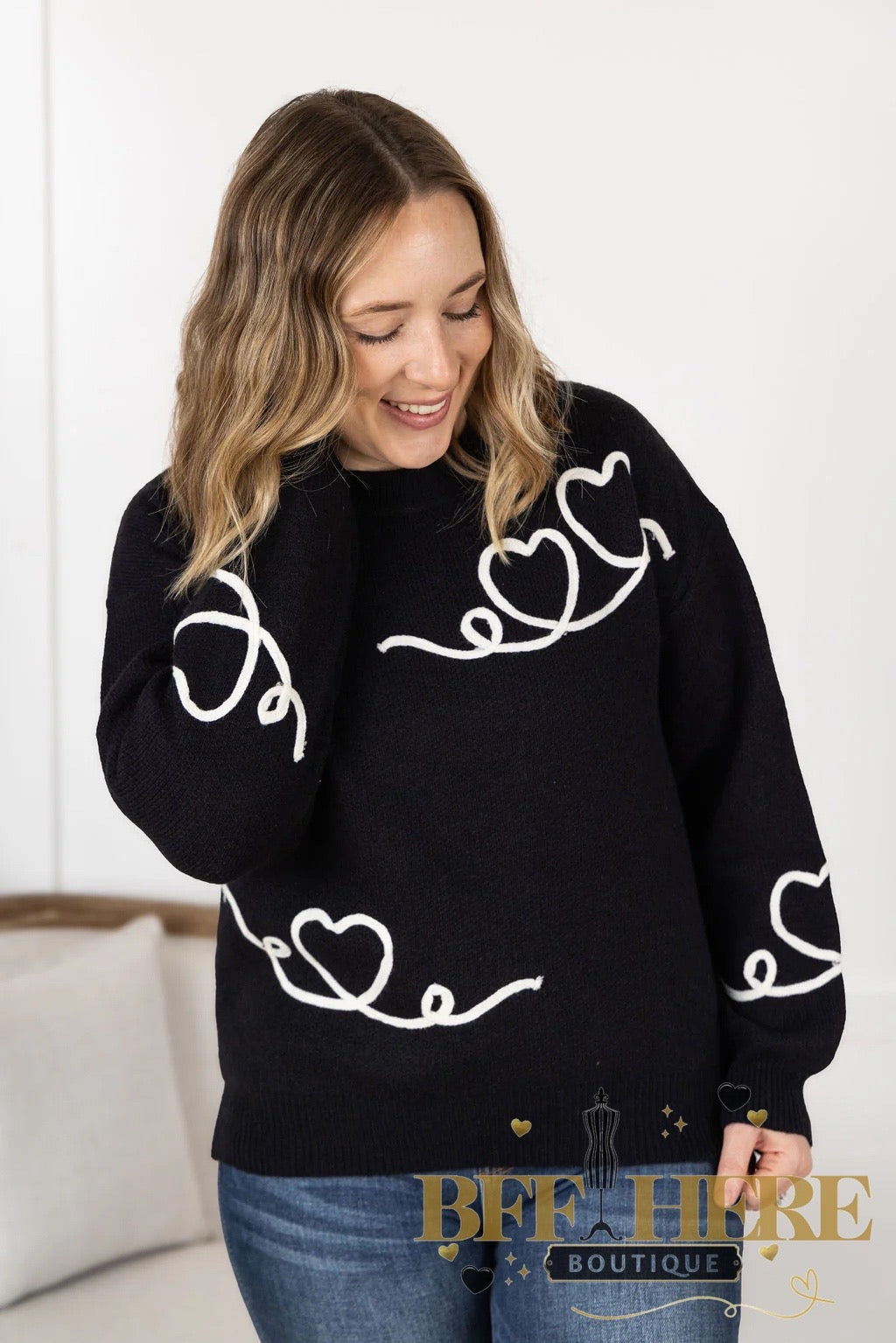 Love Lines Sweater - BFF Here