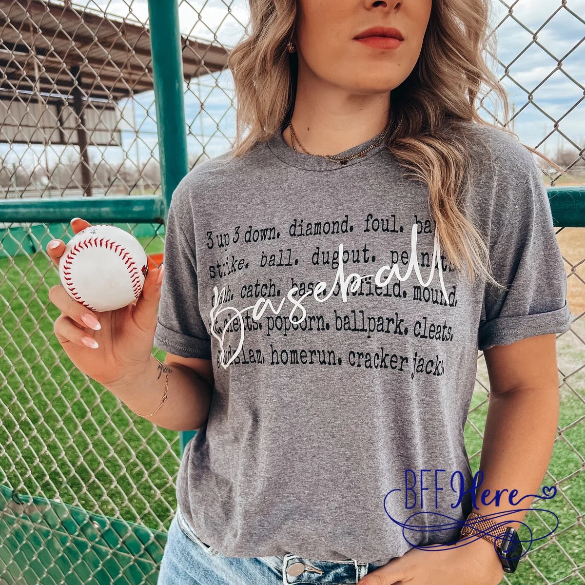 Game Day Ready: Essential Baseball Tee - BFF Here