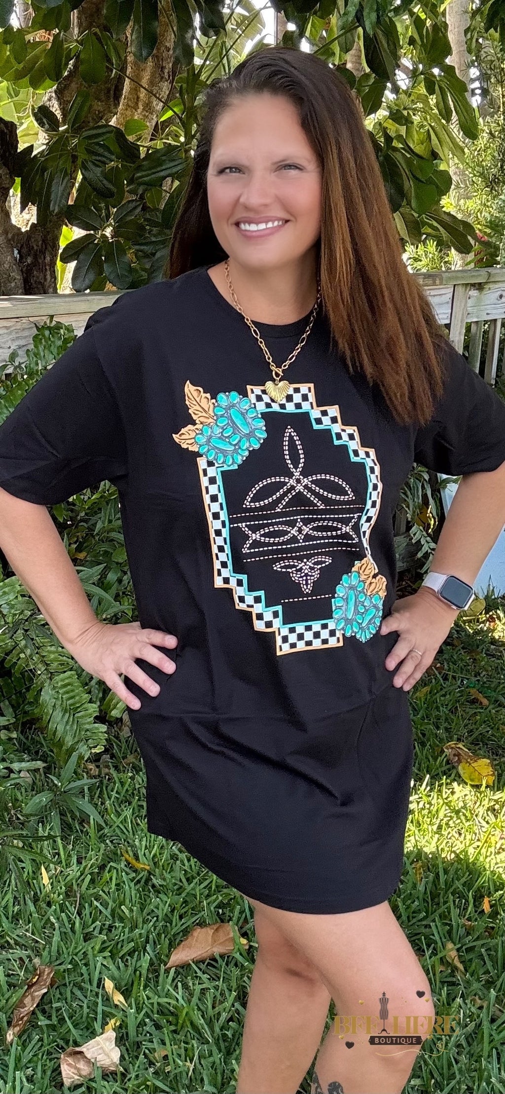 Small Town Big Dreams T-Shirt Dress by Sterling Kreek - BFF Here