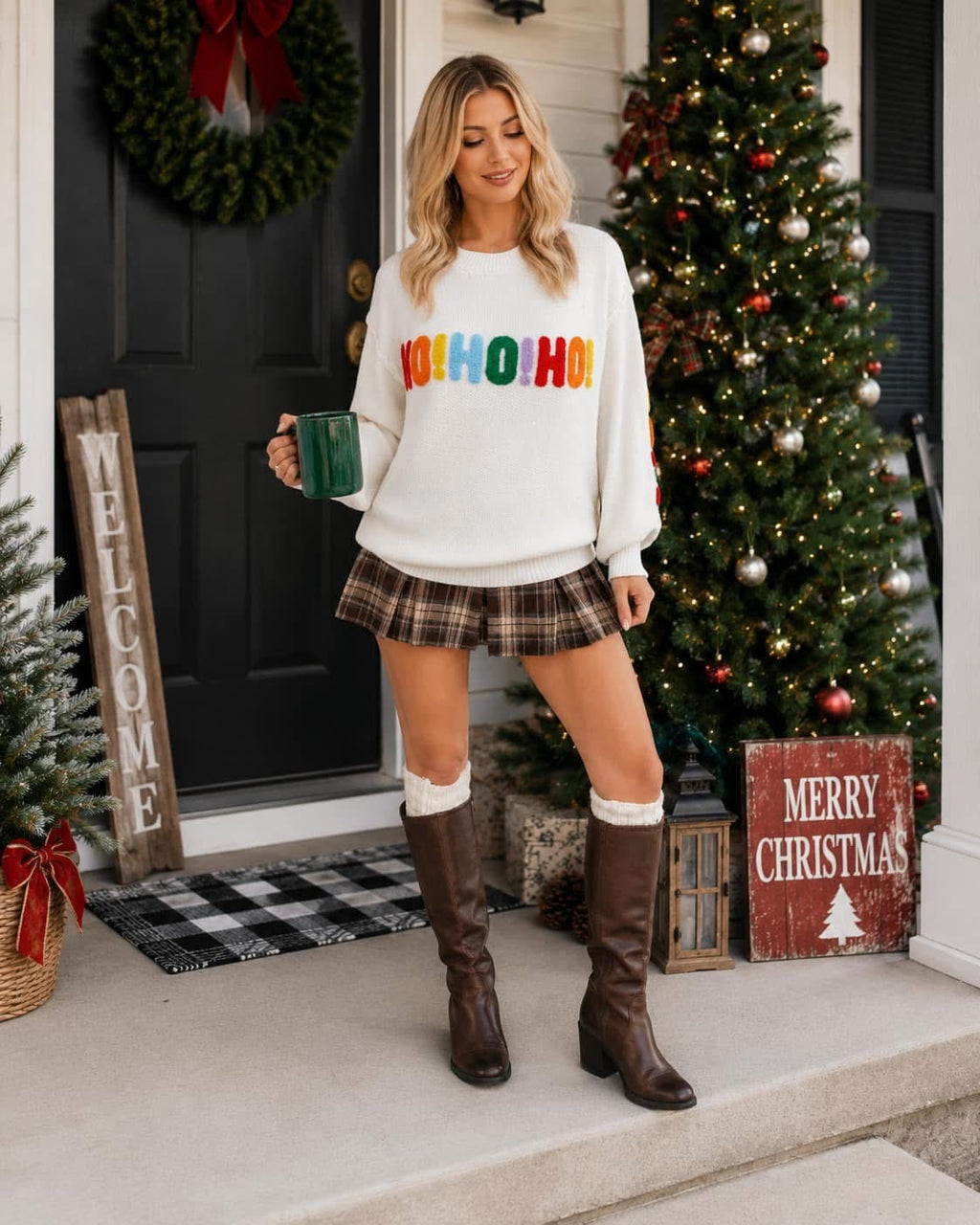 PREORDER: Christmas Cheer Chenille Statement Sweater (ETA: August)