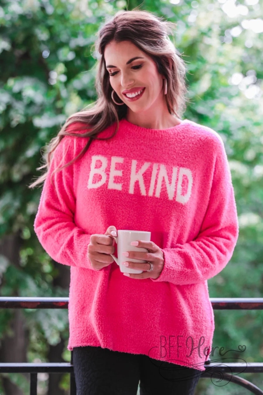 Be Kind Cozy Sweater - BFF Here