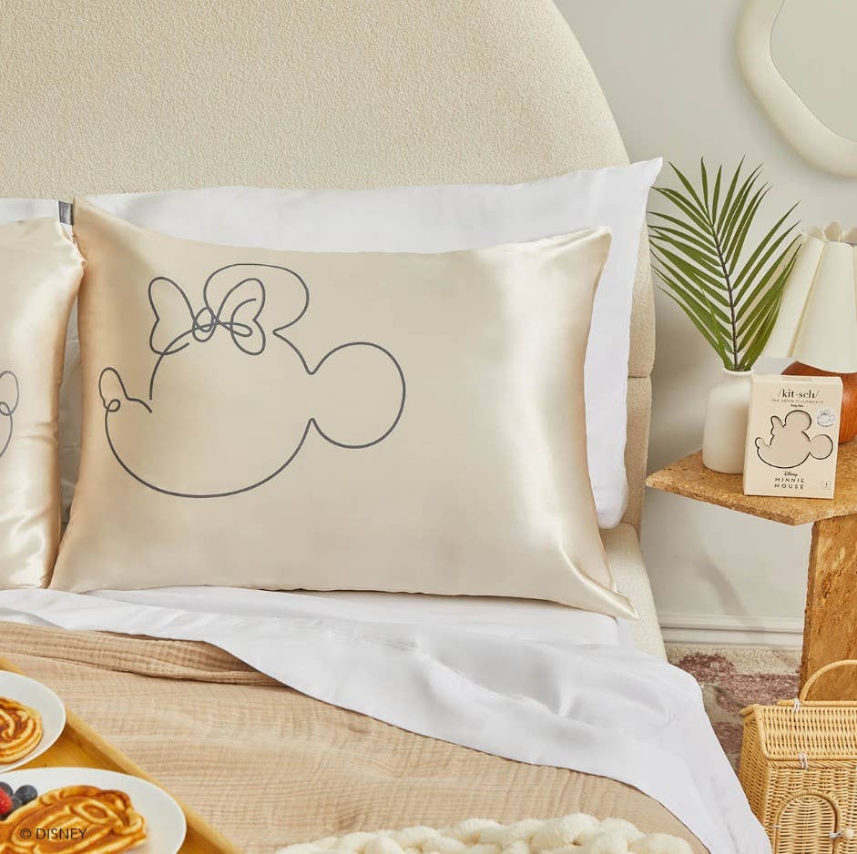 Kitsch & Mickey and Minnie Satin Pillowcase — Mrs.Mouse - BFF Here