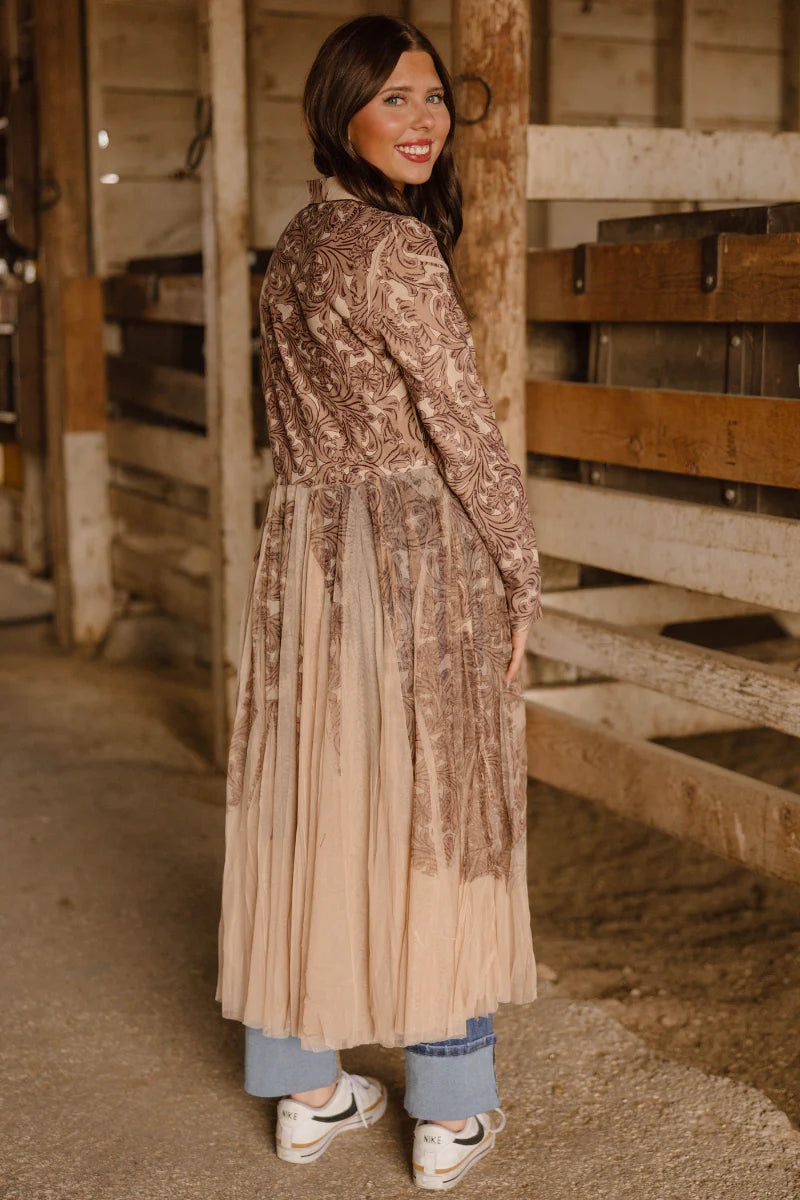 The Tooled Loretta Duster by Sterling Kreek - BFF Here