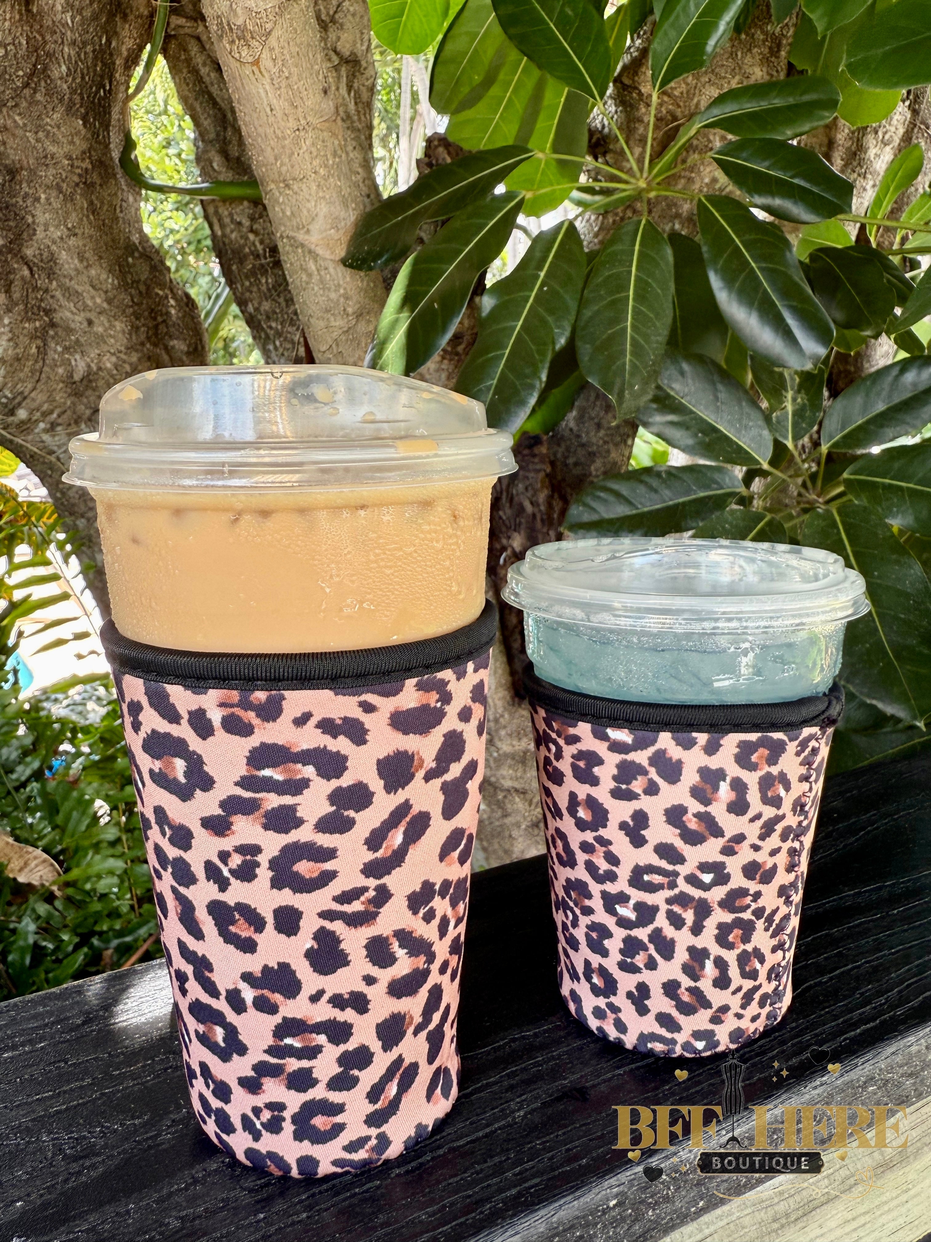 Drink Sleeve by Jess Lea / Leopard (Choice of Size) - BFF Here