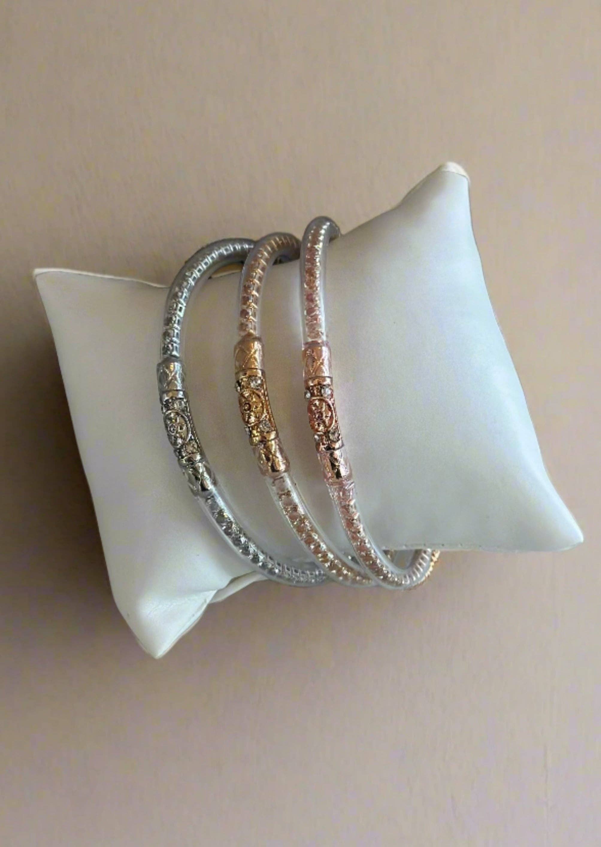 Bling it On – Sparkling Metallic Bangles / Choice of Color - BFF Here