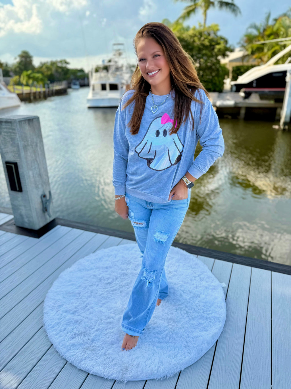 Gigi The Ghost Metallic Pullover by Jess Lea - BFF Here